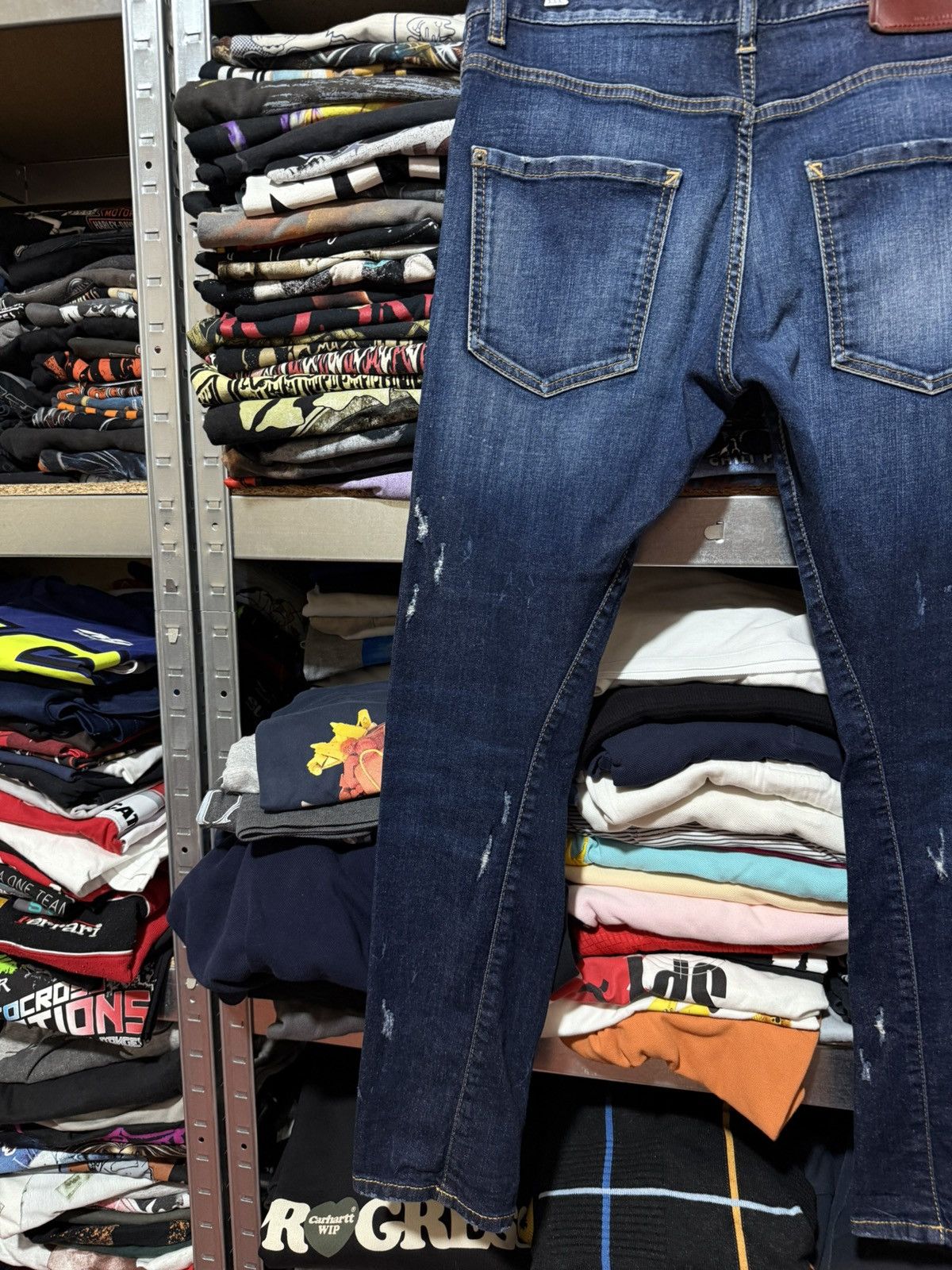Dsquared2 Rare Luxury Dsquared2 Distressed Thrashed Jeans Y2K Hype 46 Size US 30 / EU 46 - 12 Thumbnail