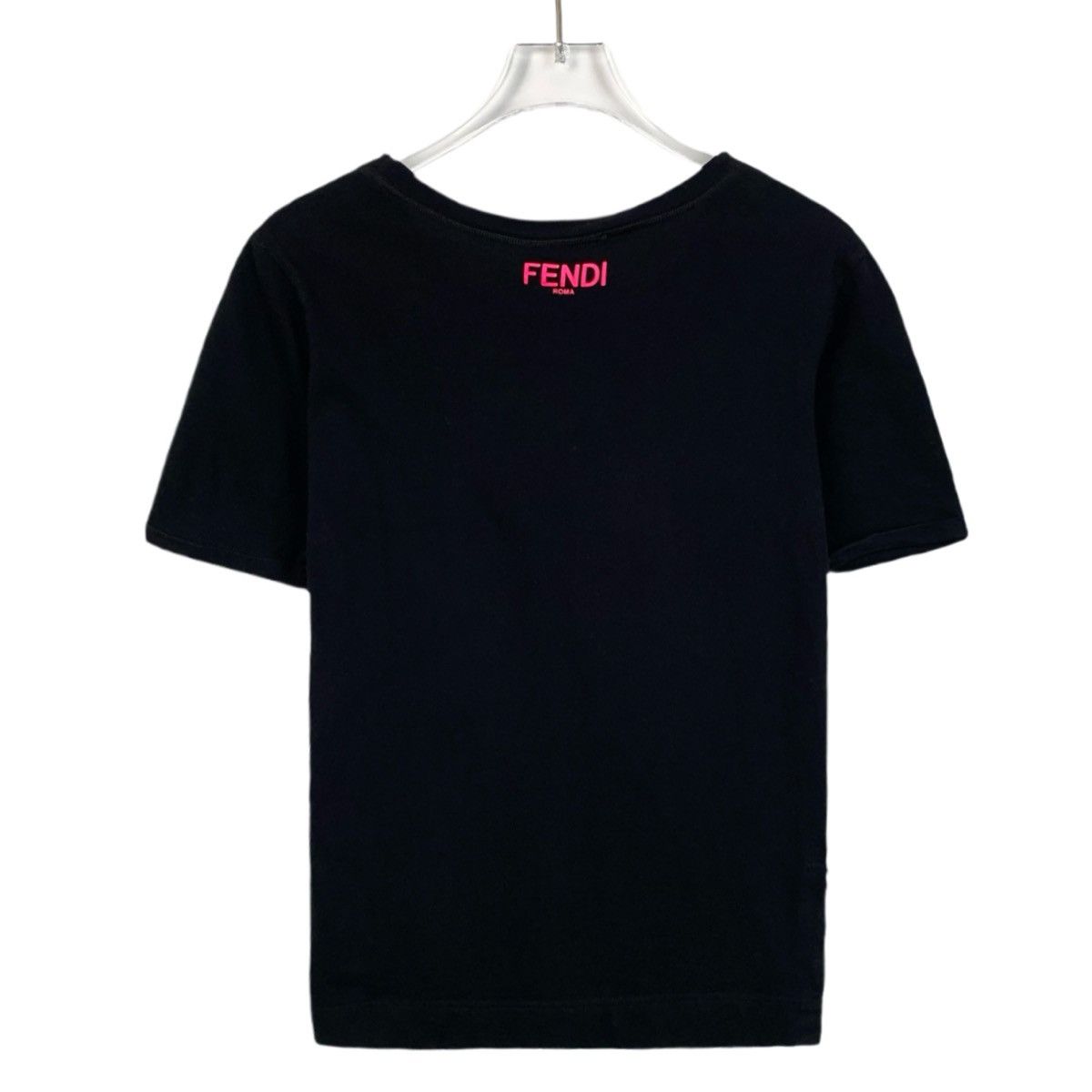 Fendi Fendi Black Monster Eyes Short Sleeve T-shirt K26WX Size M / US 6-8 / IT 42-44 - 2 Thumbnail
