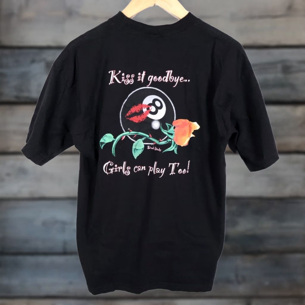 Doublet VINTAGE Bayside Dead Stroke T-Shirt Black XL Men Double-Sided Graphic Print 90s Skull Girls Can Play Too Size US XL / EU 56 / 4 - 1 Thumbnail