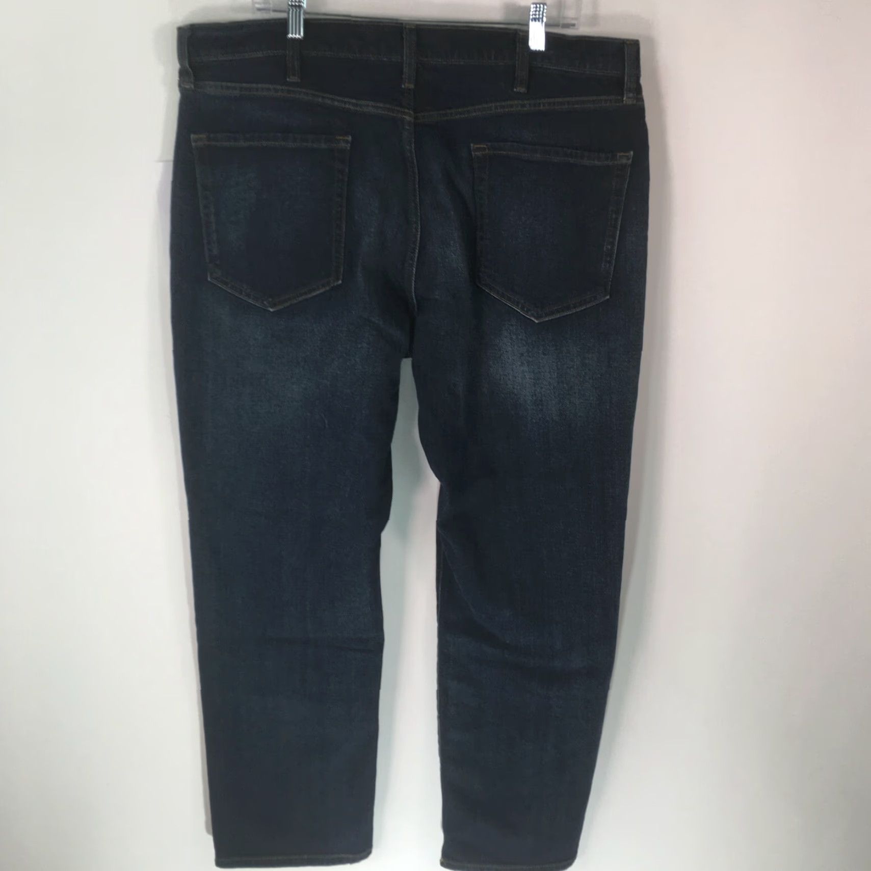 Essentials Amazon Essentials Mens Athletic Fit High Rise Jeans Denim Blue 40X30 Regular 5-Pocket Button Zipper Belt Loops Stretch Comfort Straight Size US 40 / EU 56 - 2 Thumbnail