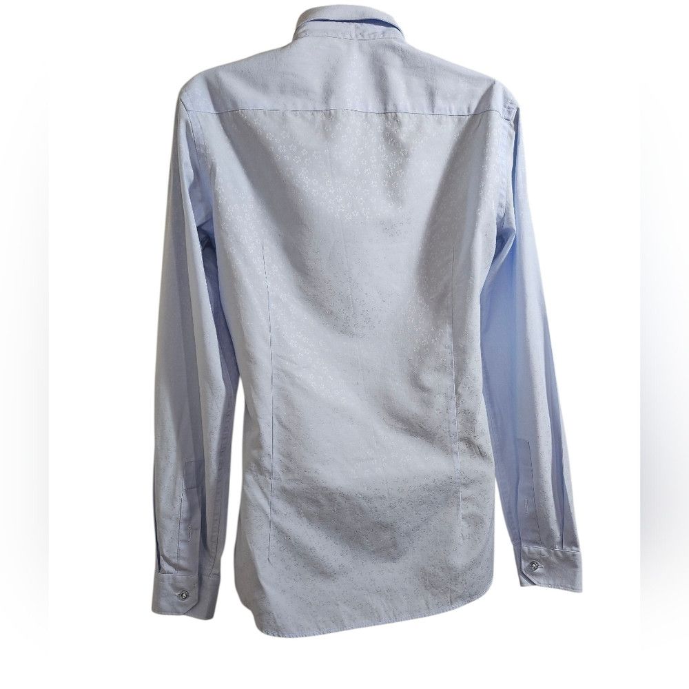 Other Sant Angelo Sky Blue Floral Long Sleeve Dress Shirt Women M Size M / US 6-8 / IT 42-44 - 2 Thumbnail