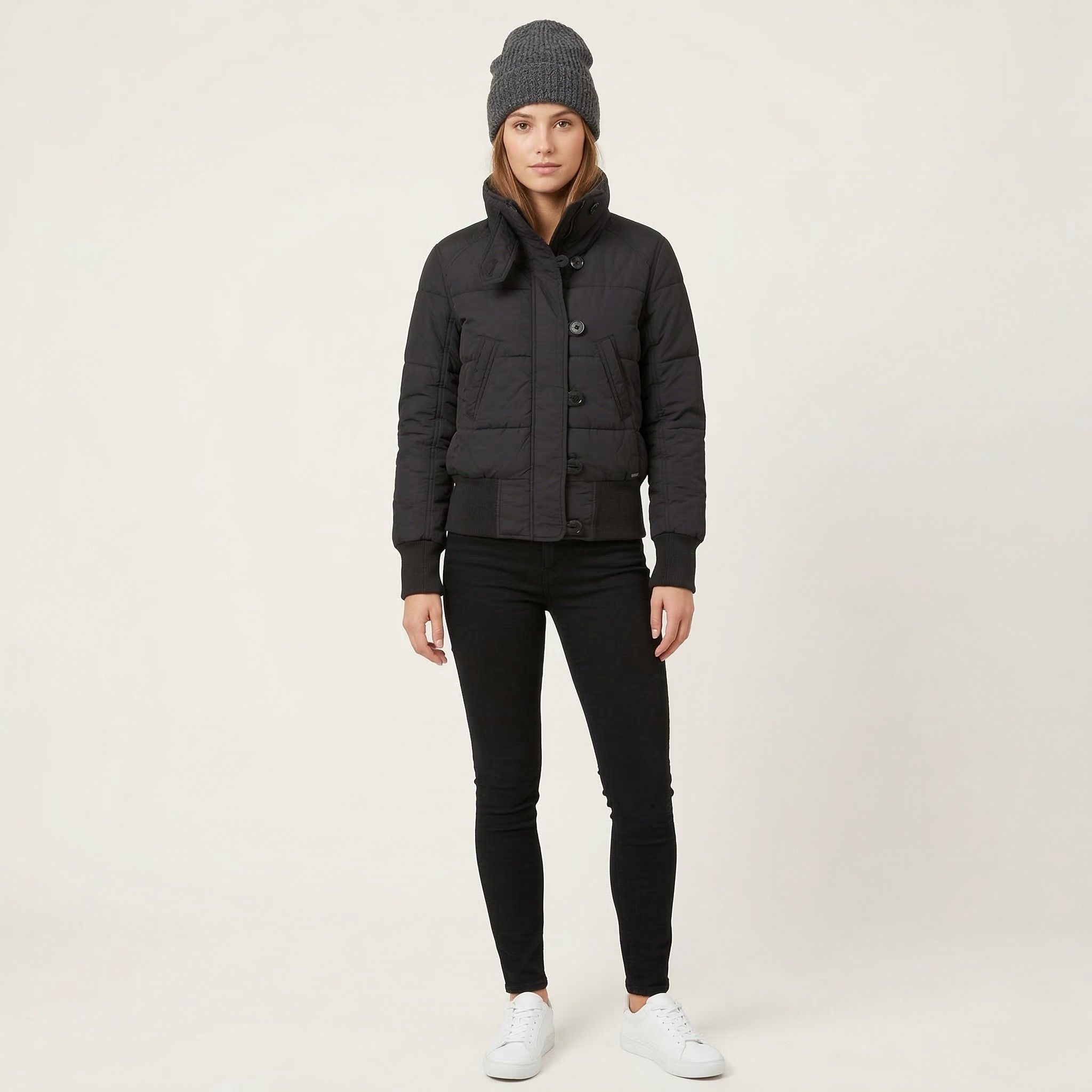 Levi's Levi's Women L (M) Jacket Black Nylon 0487 Size M / US 6-8 / IT 42-44 - 1 Thumbnail