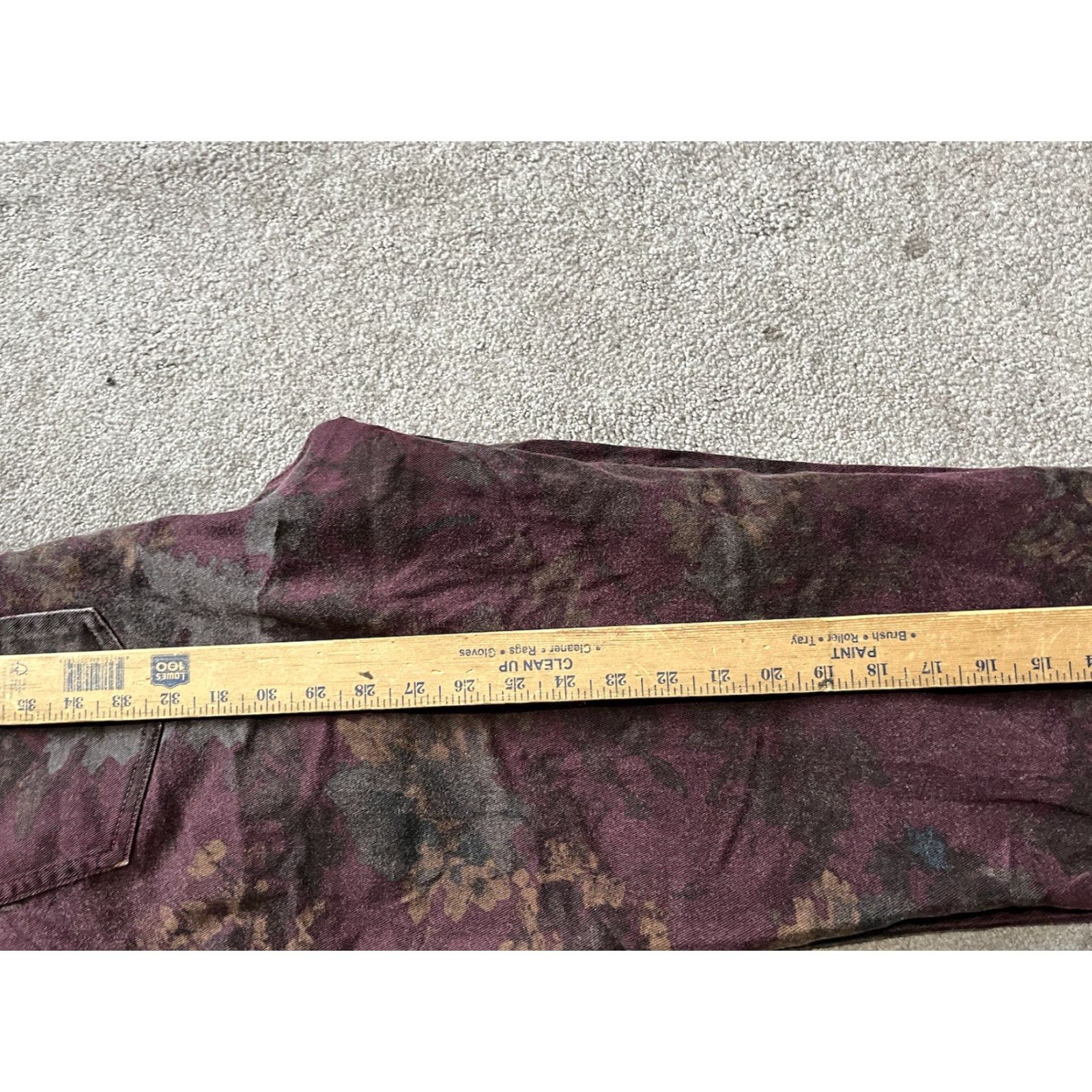 Gloria Vanderbilt Gloria Vanderbilt Amanda Jeans Womens 12 Burgundy Floral High Rise Straight Denim Cotton Blend City Classic Modern Pockets 12 Womens Jeans (Size) Red Size 34" / US 12 / IT 48 - 6 Thumbnail