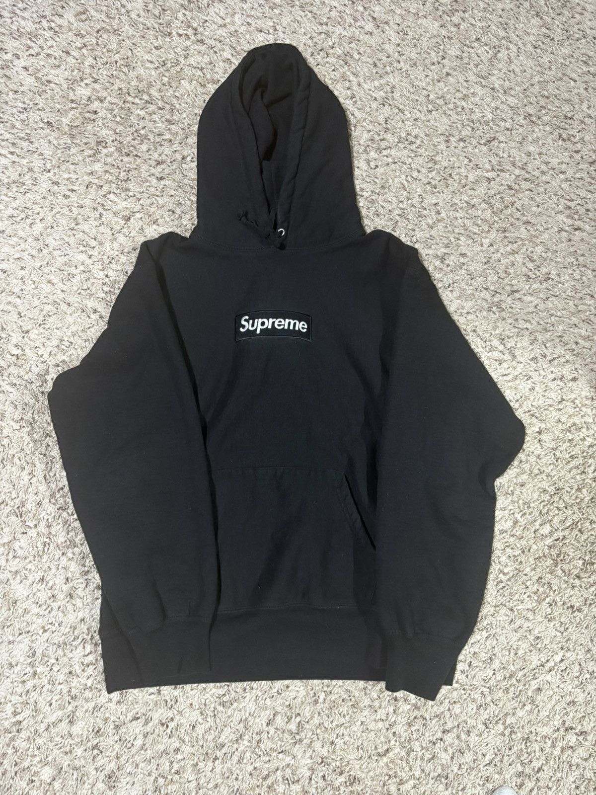 Supreme Supreme box logo hoodie (fw21) charcoal | Grailed