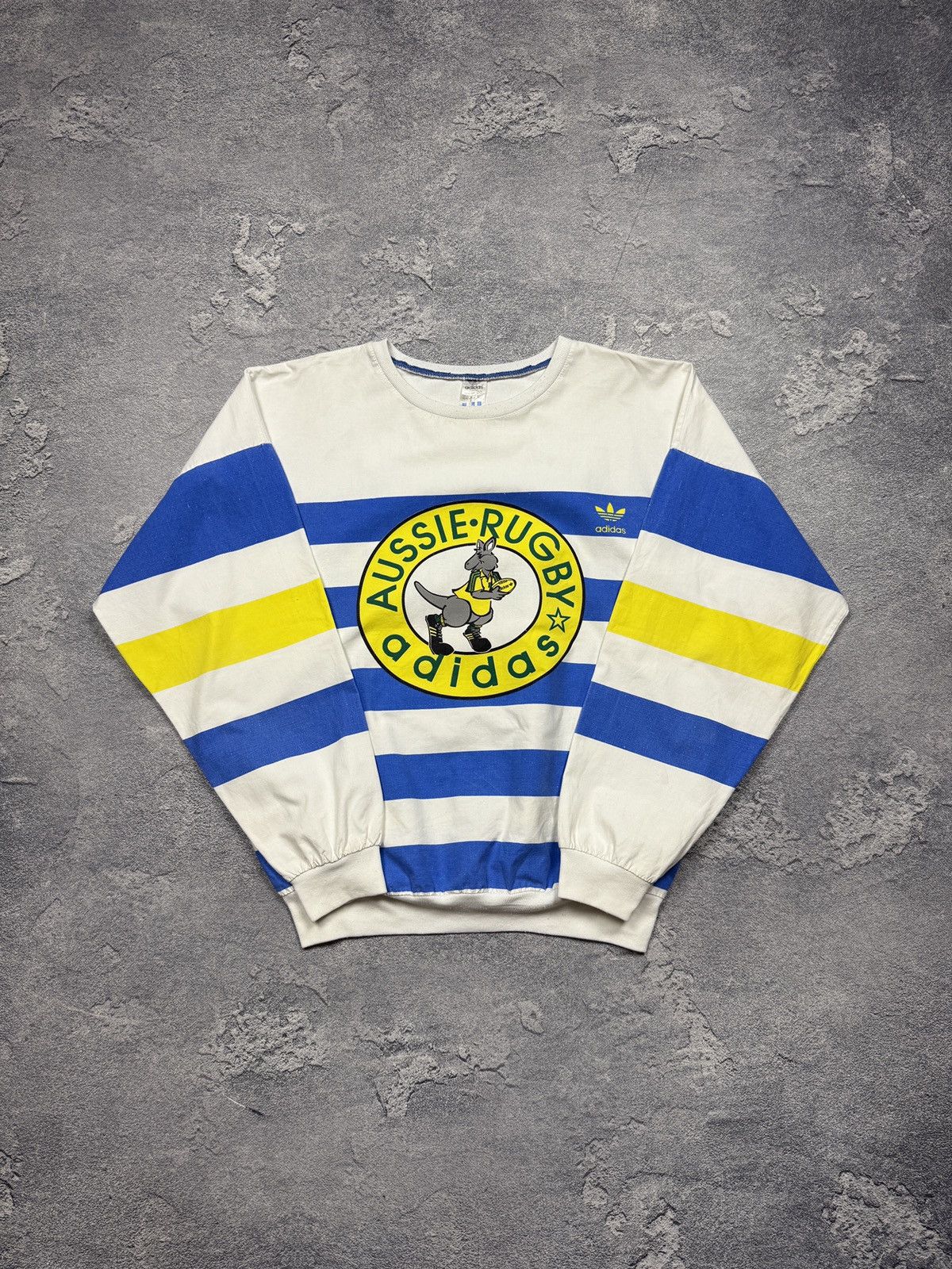 Adidas Vintage 80s Adidas Aussie Rugby Crewneck Rare Size US XL / EU 56 / 4 - 1 Thumbnail