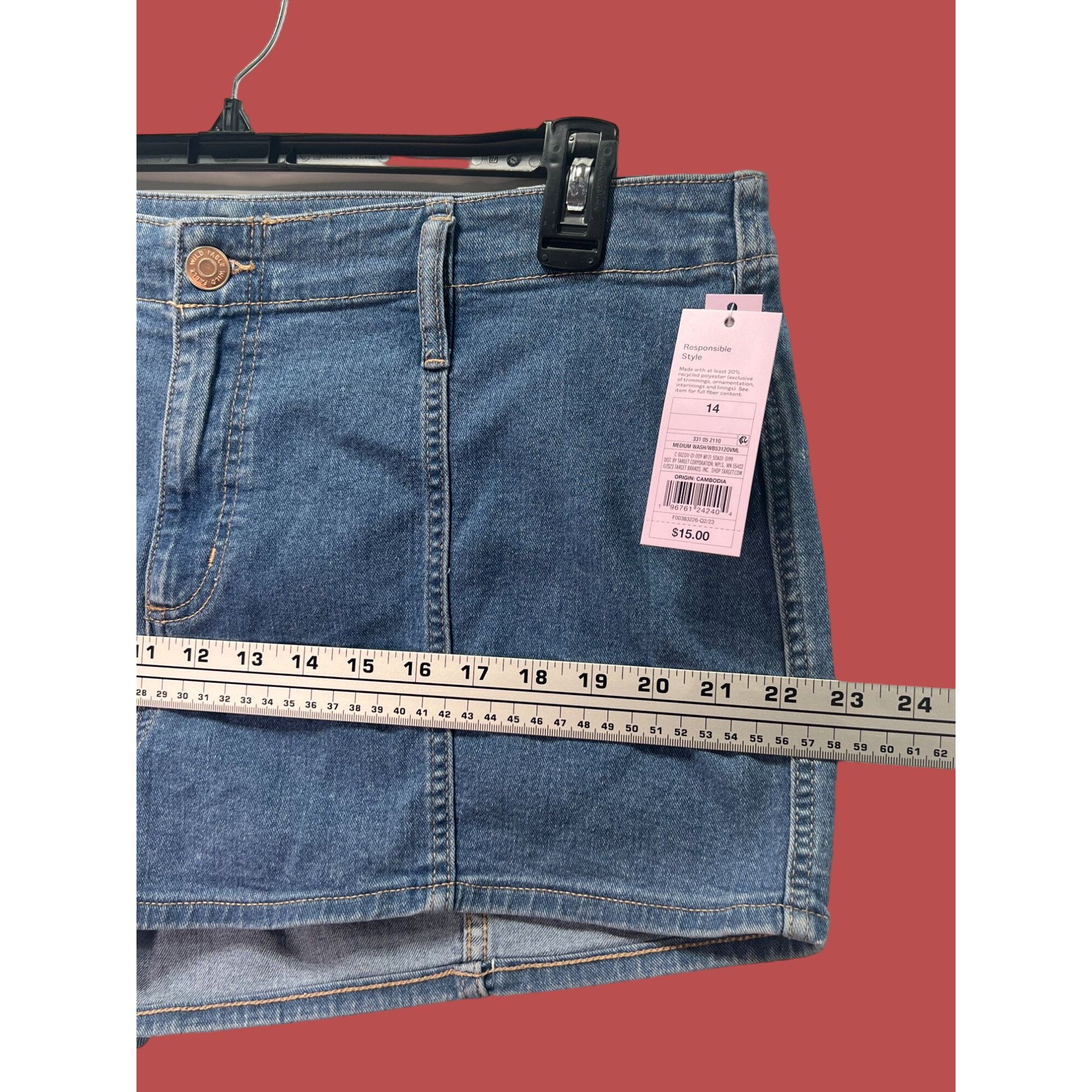 Other Wild Fable - Women's Super-High Rise Jean Shorts - 2.5" Ins Size 36" / US 14 / IT 50 - 6 Thumbnail