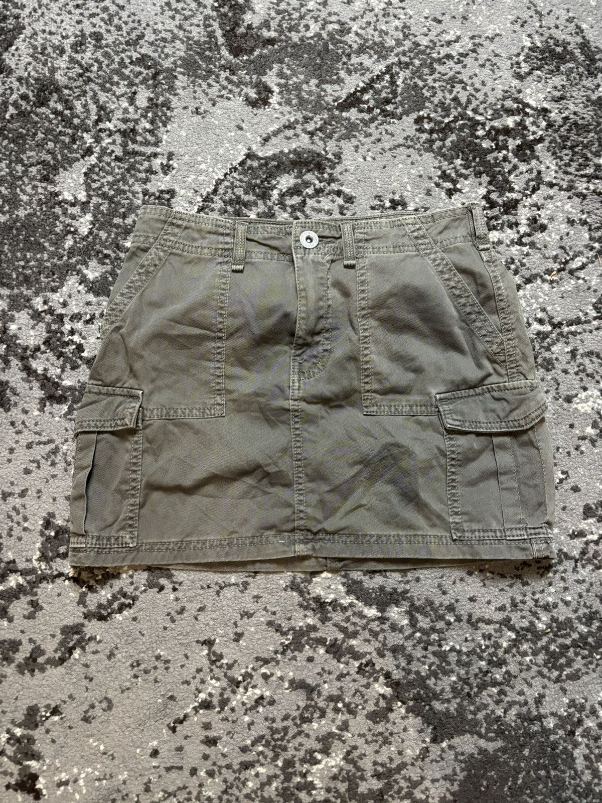 Japanese Brand × Vintage Vintage Bershka mini denim cargo skirt y2k style Size 24" / US 00 / IT 34 - 1 Thumbnail