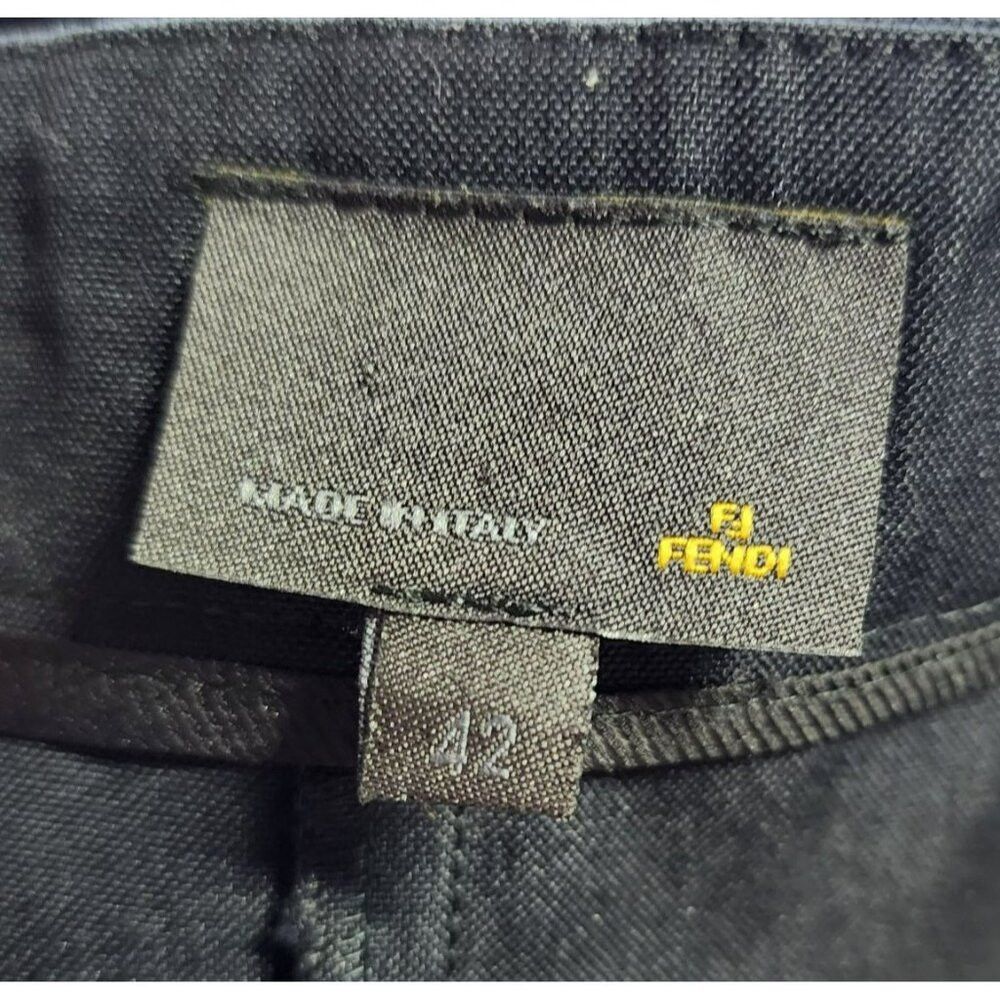 Fendi Fendi Skirt 6 US / 42 IT Black Vintage 2001 Karl Lagerfeld Size 28" / US 6 / IT 42 - 4 Thumbnail