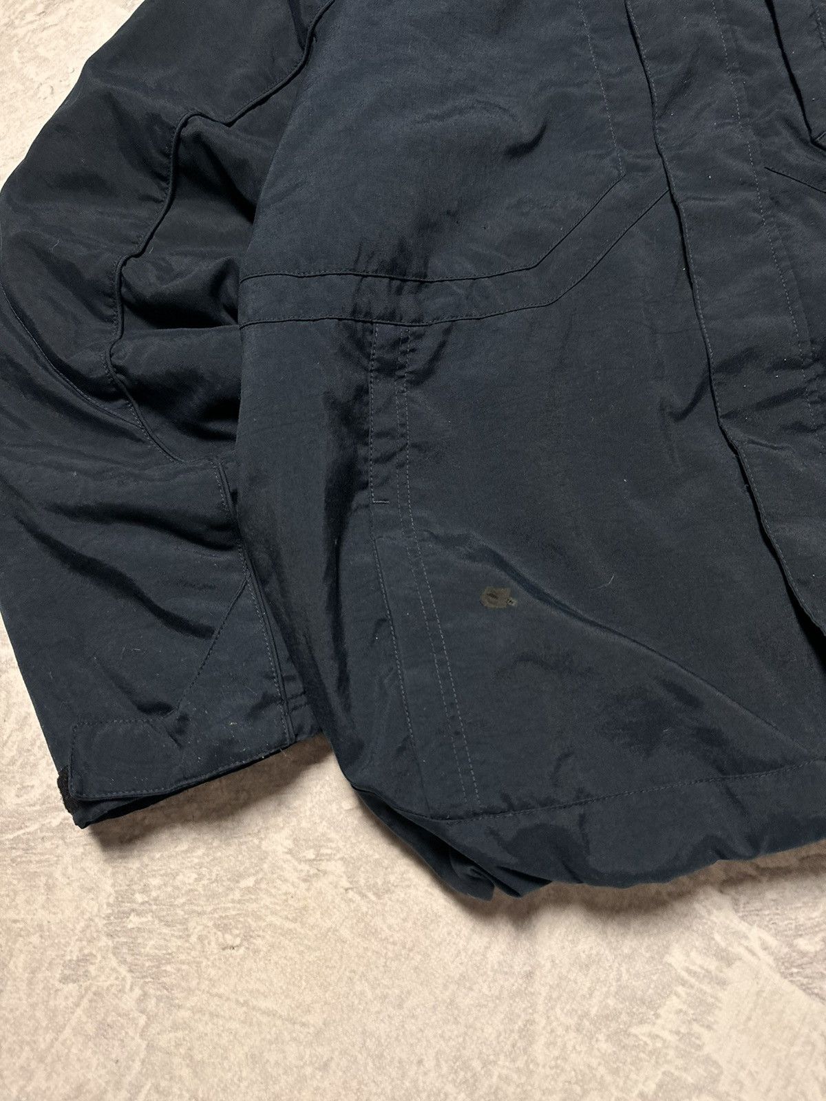 Nike × Vintage 00s Nike Vintage Drill Airmax Oversize Down Hooded Jacket Size US XL / EU 56 / 4 - 3 Thumbnail