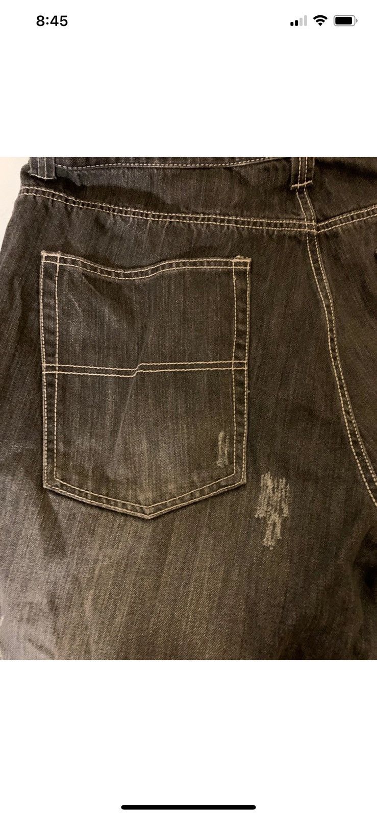 Vintage Vtg Miskeen jeans mens Sz 40 X 22 black Size US 40 / EU 56 - 4 Thumbnail