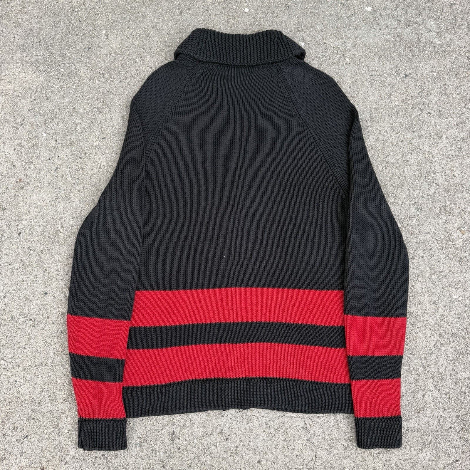 Polo Ralph Lauren × Vintage Vintage 90s Polo Ralph Lauren Shawl Collar Cardigan Knit Size US M / EU 48-50 / 2 - 2 Thumbnail