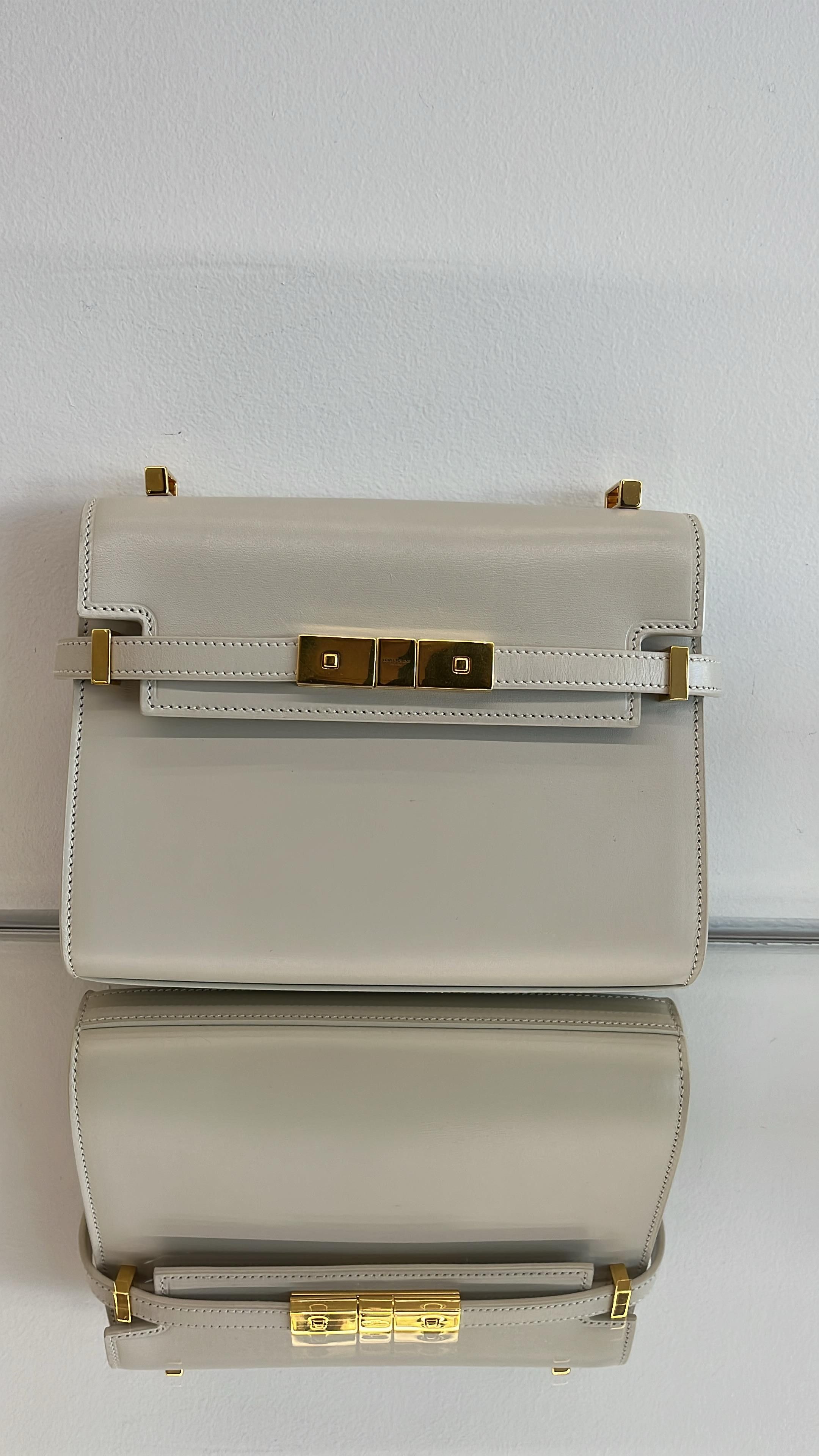 Saint Laurent Paris o1s1wg111125 Size: S / Small Manhattan Crossbody Bag White Size ONE SIZE - 1 Preview