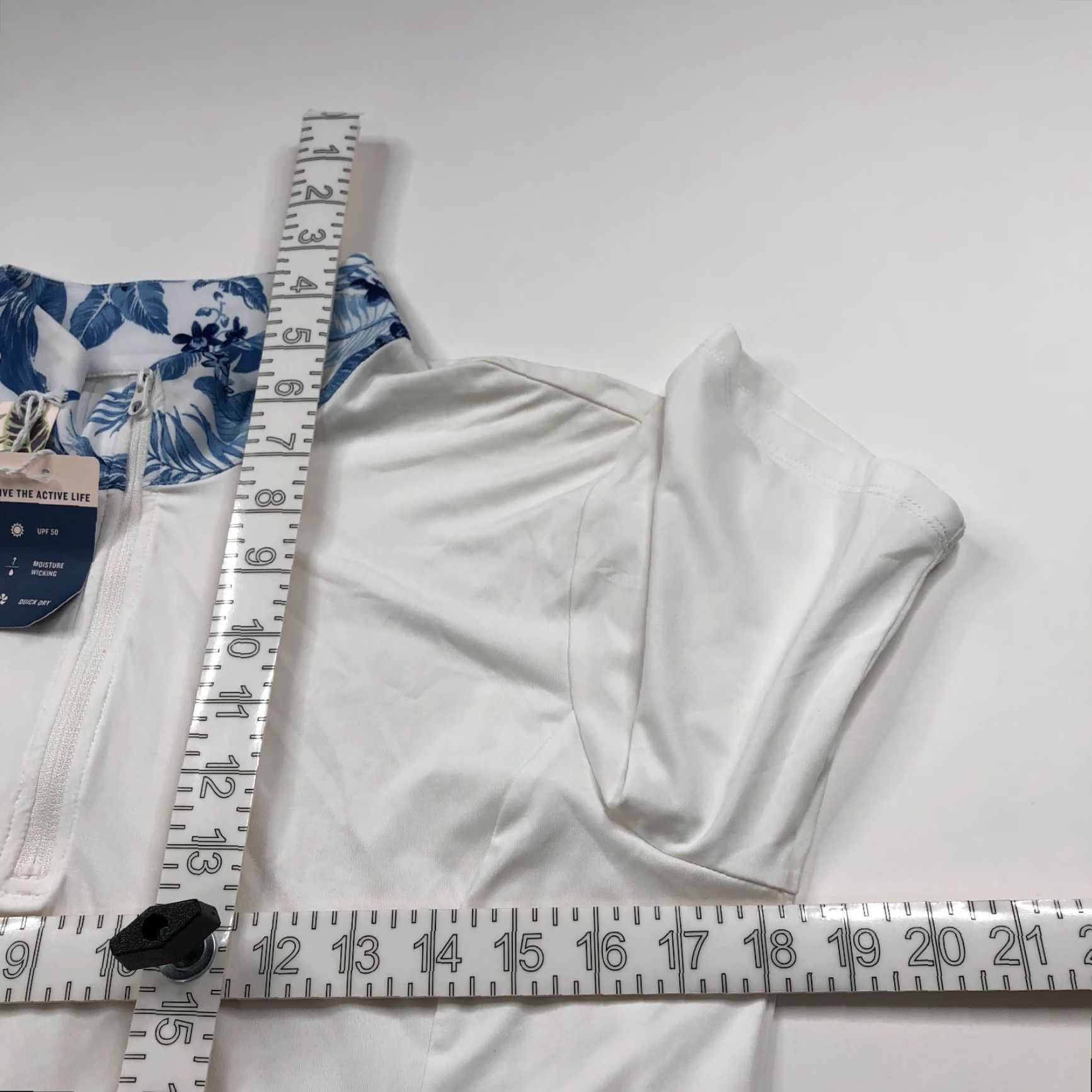 Tommy Bahama Tommy Bahama Golf Polo Shirt Women's Large White 1/4 Zip Short Sleeve Polo Shirt Size L / US 10 / IT 46 - 5 Thumbnail