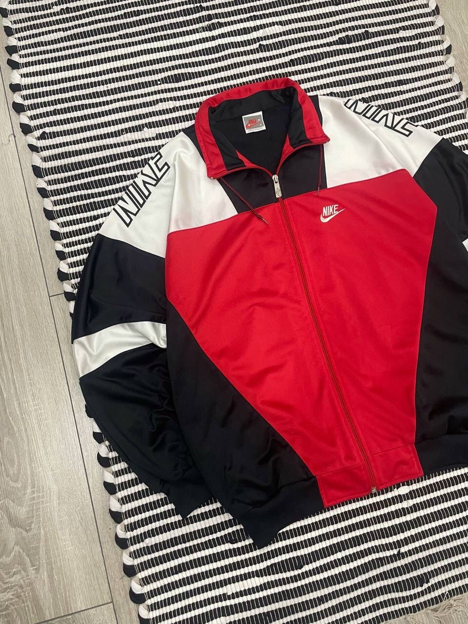 Japanese Brand × Nike × Vintage Vintage 80s Nike Zip Up Track Jacket Y2K Size US M / EU 48-50 / 2 - 2 Thumbnail