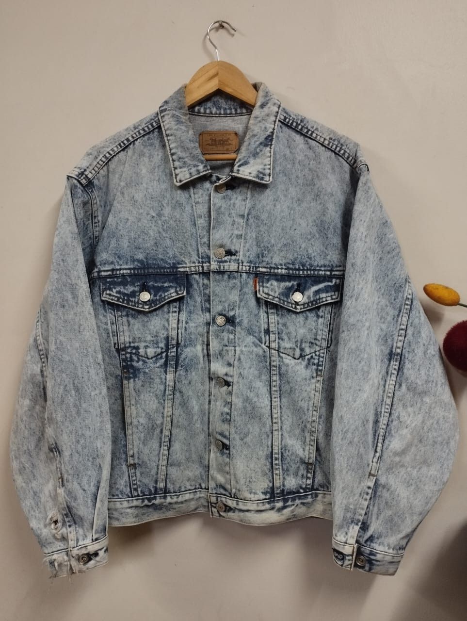 Vintage Levi's Orange Tab Acid Wash Levi's Trucker Jacket