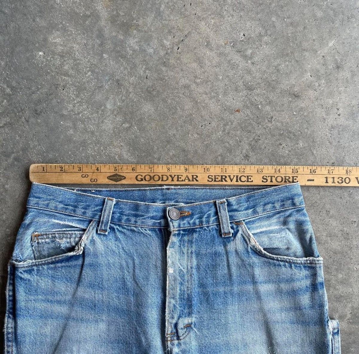 Vintage Faded distressed slim jeans Size US 30 / EU 46 - 5 Thumbnail