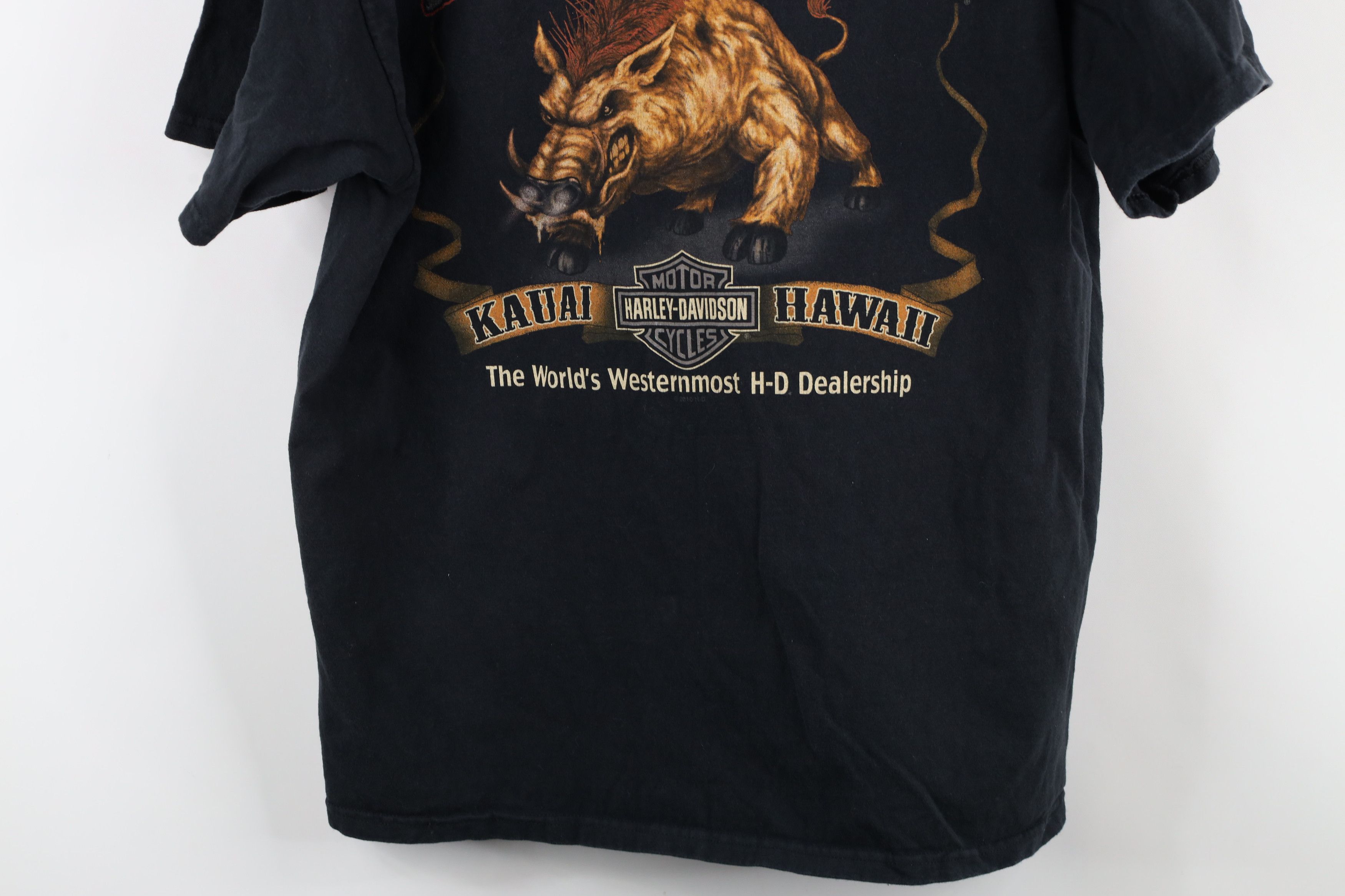 Harley Davidson × Vintage Vintage Y2K Harley Davidson Hawaii Hog Motorcycle T-Shirt Size US XL / EU 56 / 4 - 11 Thumbnail