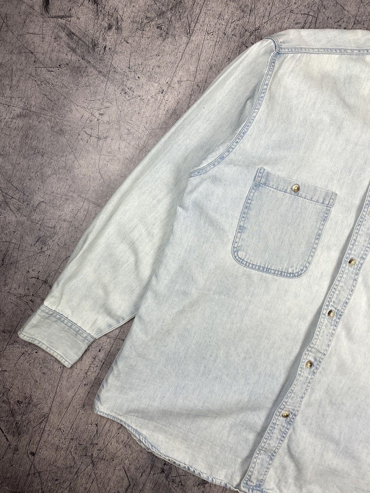 Hard Rock Cafe Vintage Hard Rock Cafe New York Denim Button Up Shirt Size US S / EU 44-46 / 1 - 3 Thumbnail