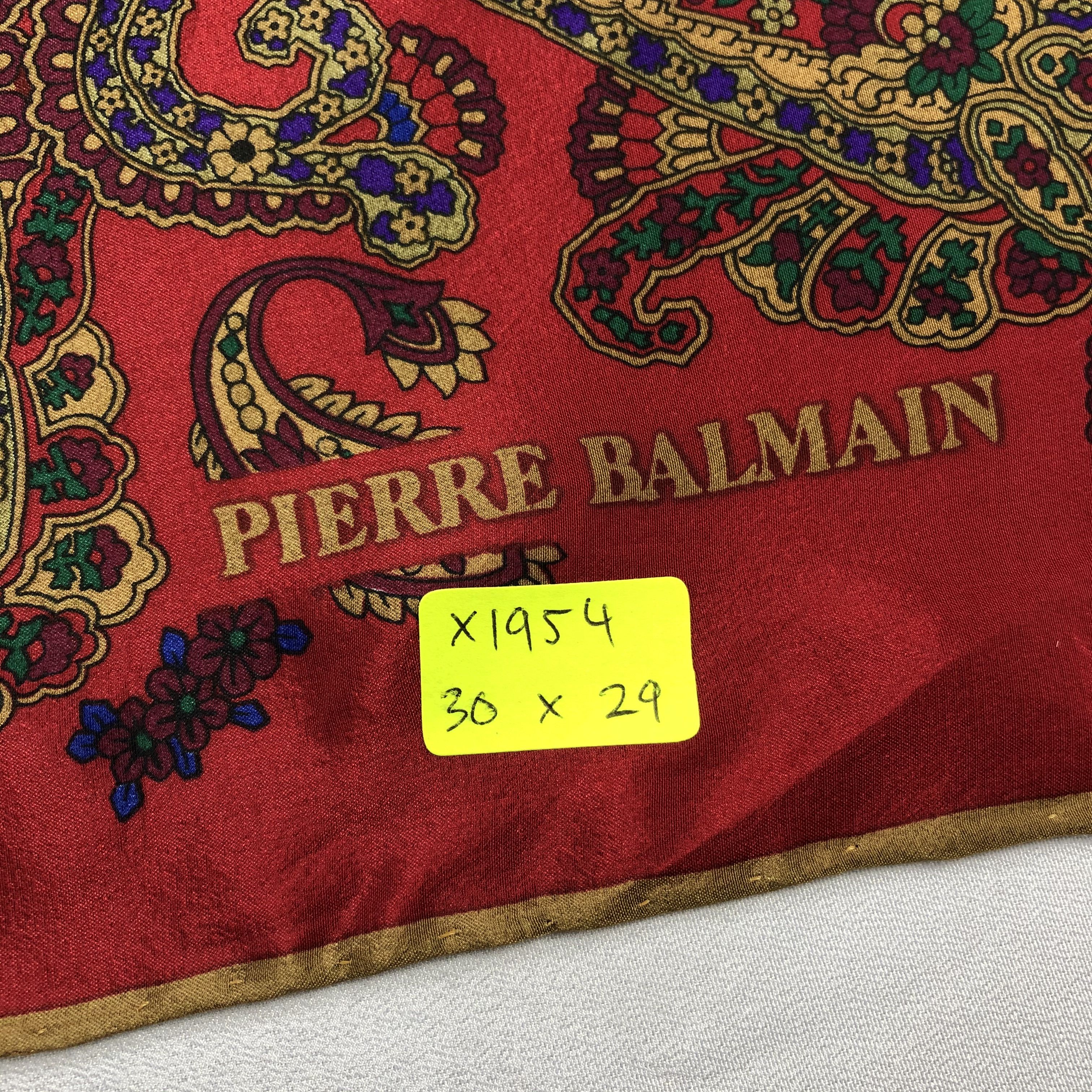 Pierre Balmain Vintage Pierre Balmain Silk Scarf Size ONE SIZE - 7 Thumbnail