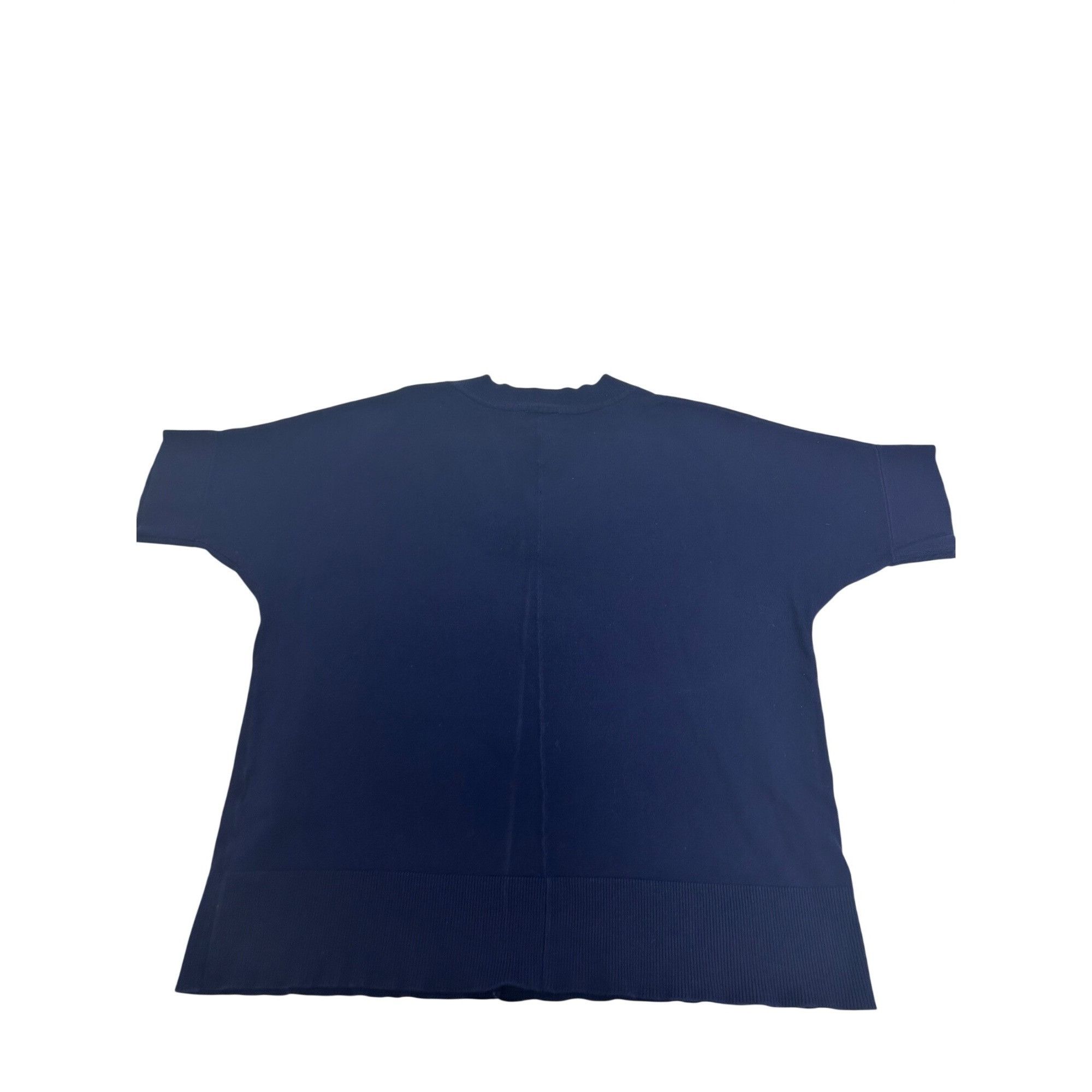 Jones New York Jones New York Signature Knit Top M Navy Blue Short Sleeve V Size M / US 6-8 / IT 42-44 - 11 Thumbnail