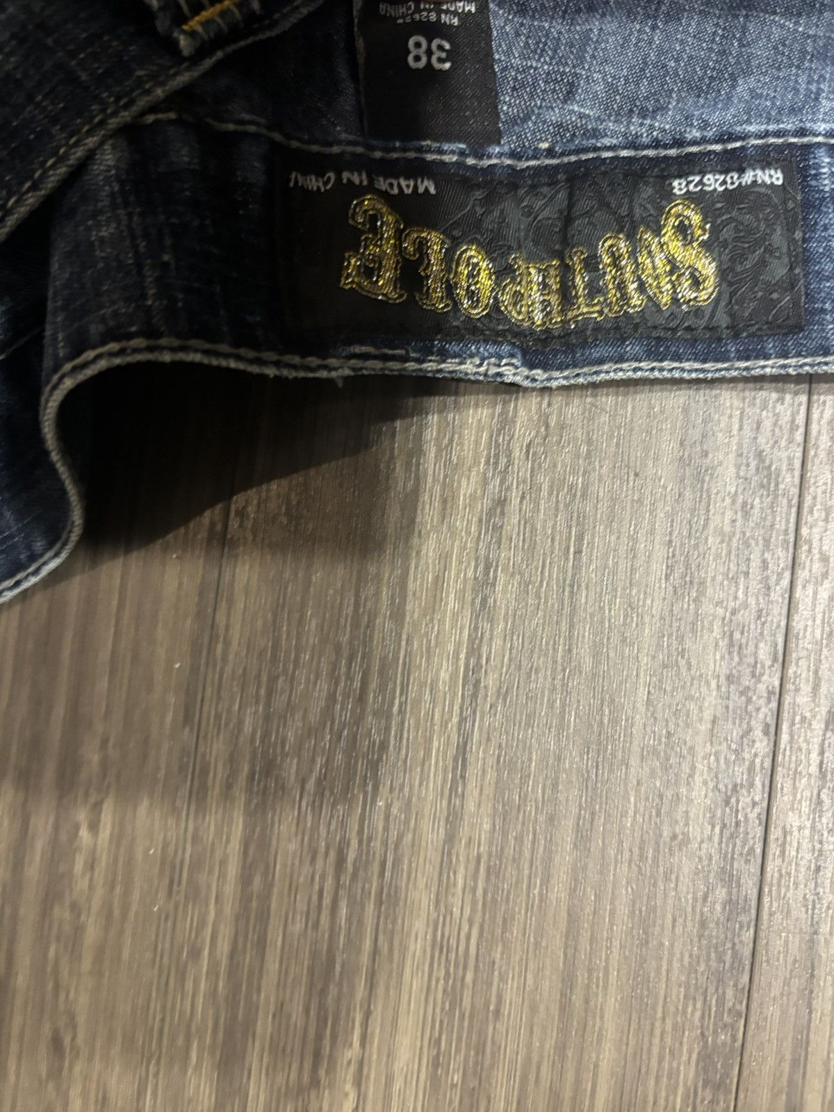 Southpole Vtg Y2K Southpole Baggy Jeans 38x28 Viva La Lucha Blue Size US 38 / EU 54 - 3 Thumbnail