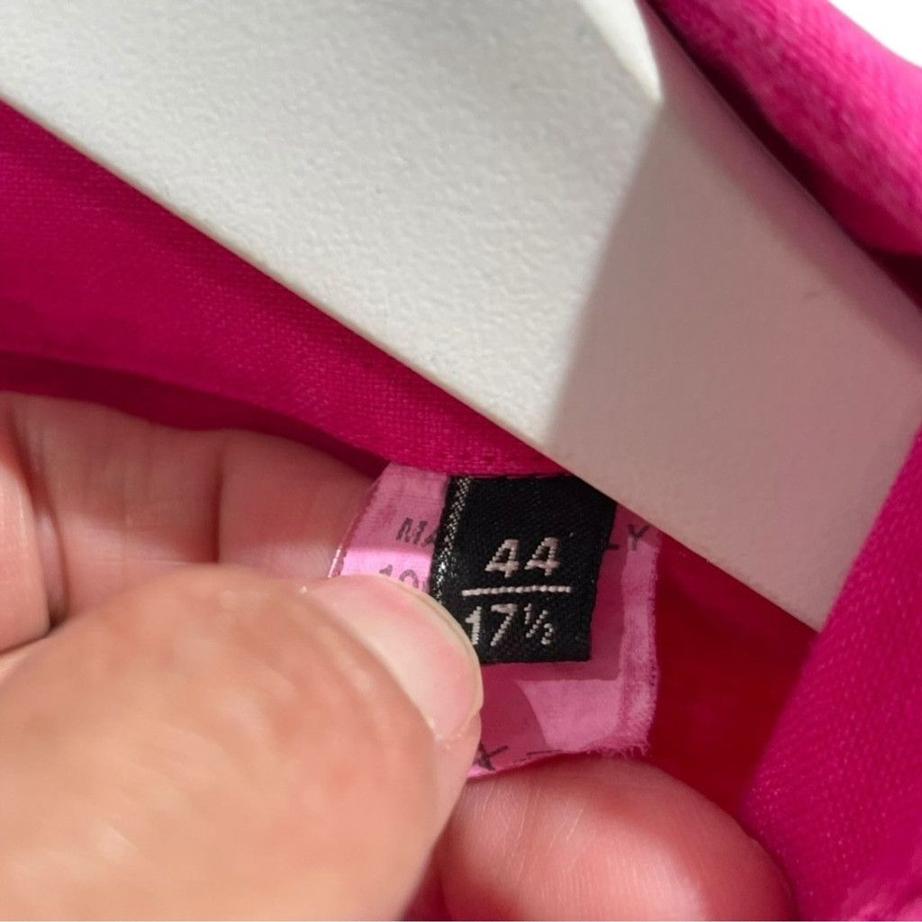Other Poggianti Hot Pink 100% Italian Linen Shirt Size 17.5/ IT 44 Size US L / EU 52-54 / 3 - 5 Thumbnail