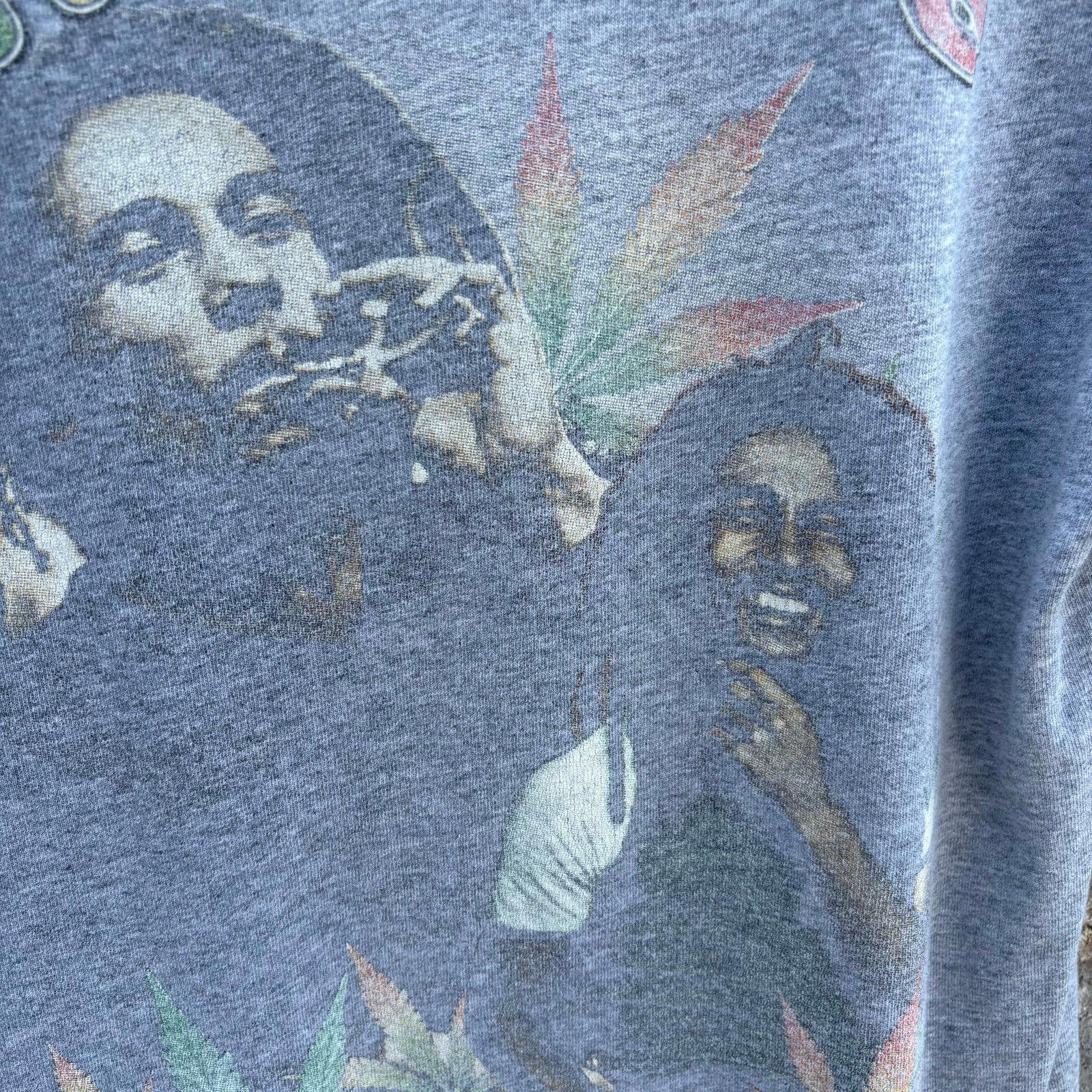 Fruit Of The Loom Vintage 90s Bob Marley T-shirt Size US L / EU 52-54 / 3 - 4 Thumbnail