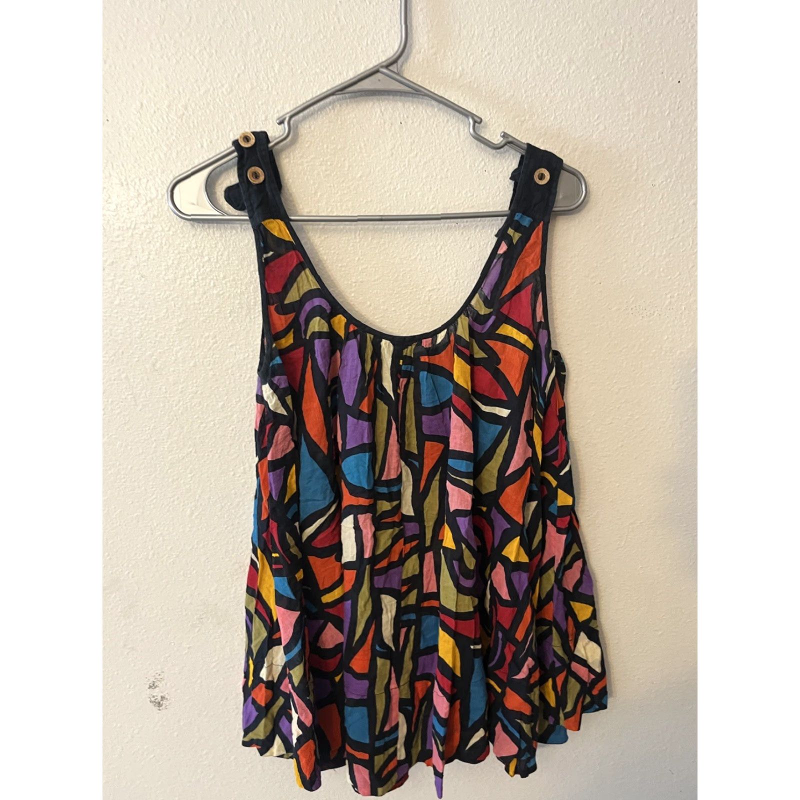 French Connection French Connection Tank Top Womens Tank Multicolor Tie Straps V-Neck Sleeveless Casual Party/Cocktail Rainbow 4 Slim Fit Regular Size XS-? Size S / US 4 / IT 40 - 3 Thumbnail