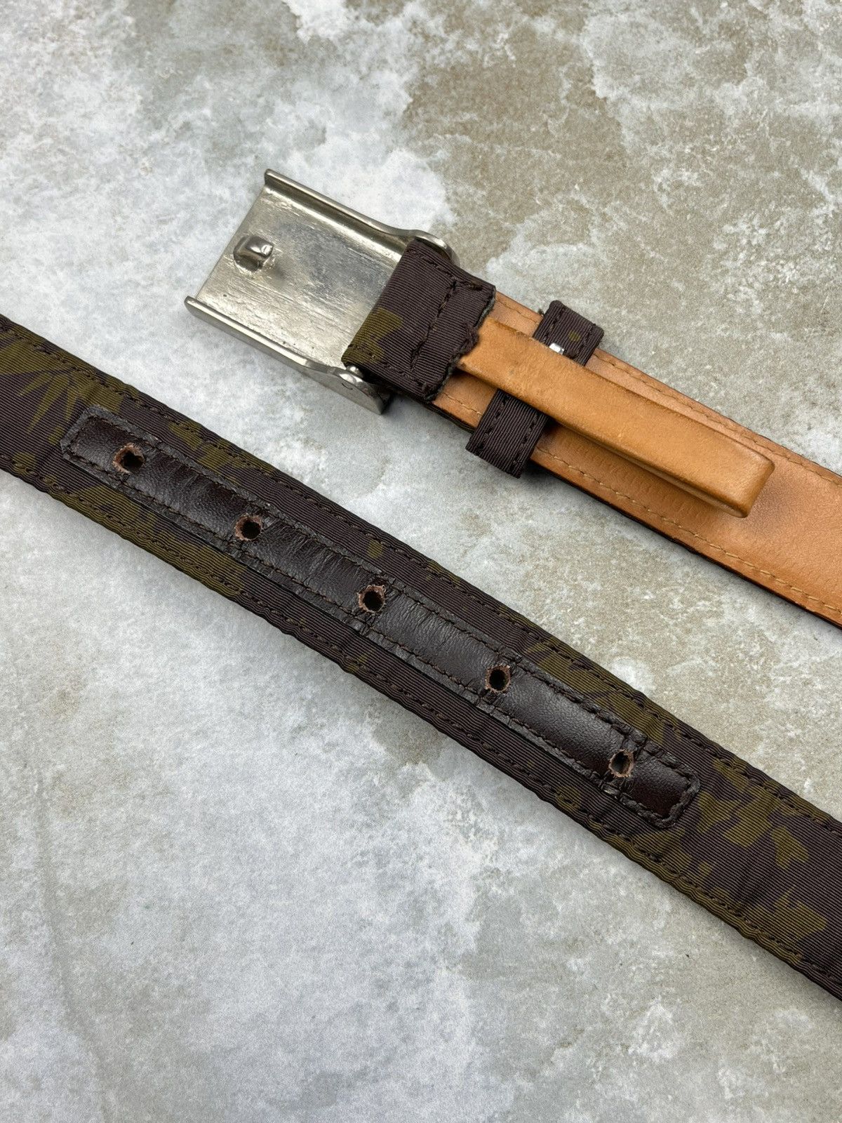 Undercover SS01 Undercover Louis Vuitton Rip Monogram Leather Belt Size ONE SIZE - 6 Thumbnail