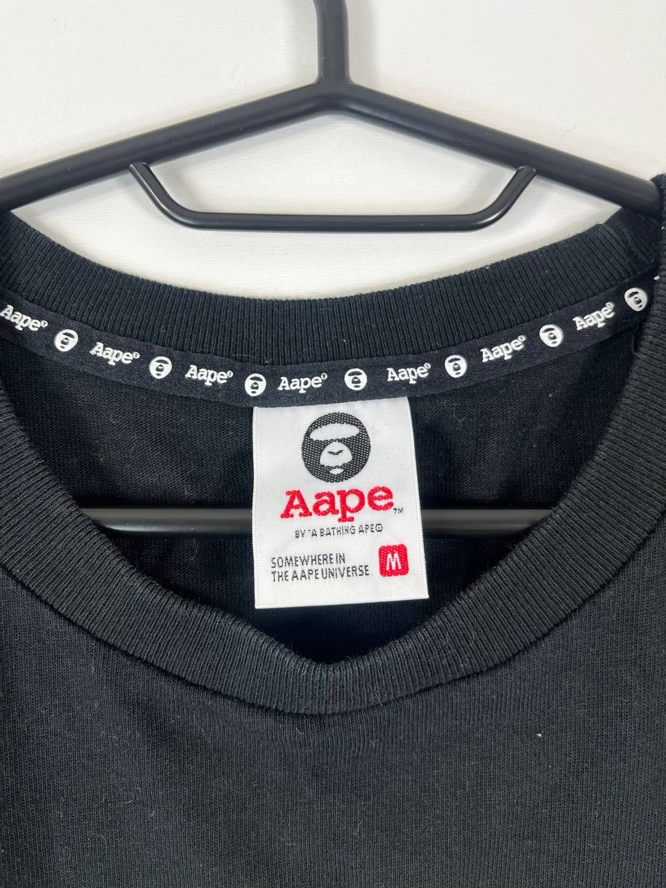 Aape Aape By A Bathing Ape Yellow Camo Logo T-Shirt Black Size M Size US M / EU 48-50 / 2 - 2 Thumbnail