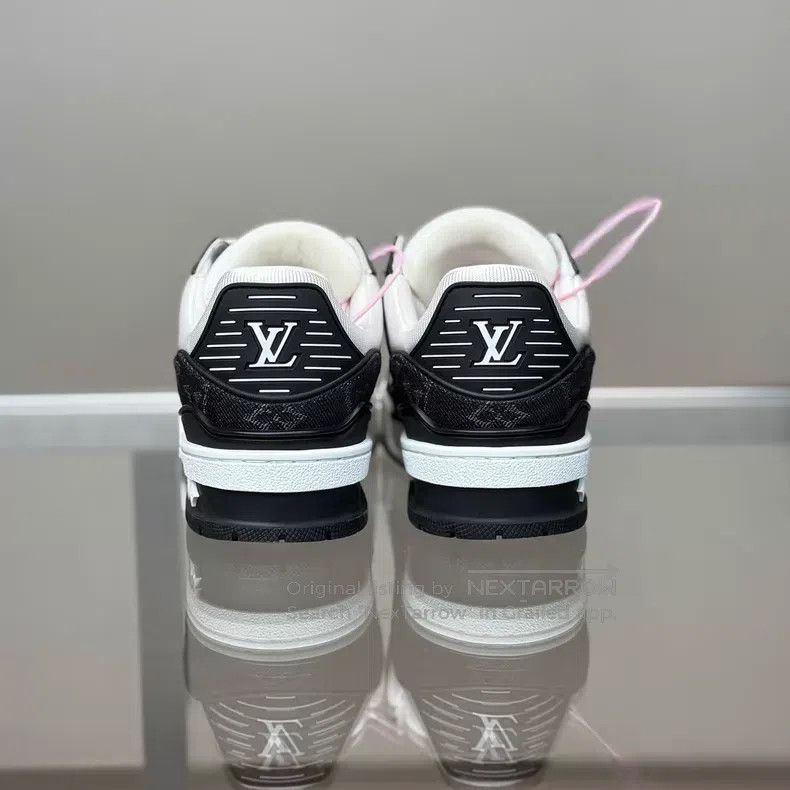 Louis Vuitton Trainer 24 Black and White Denim shoes