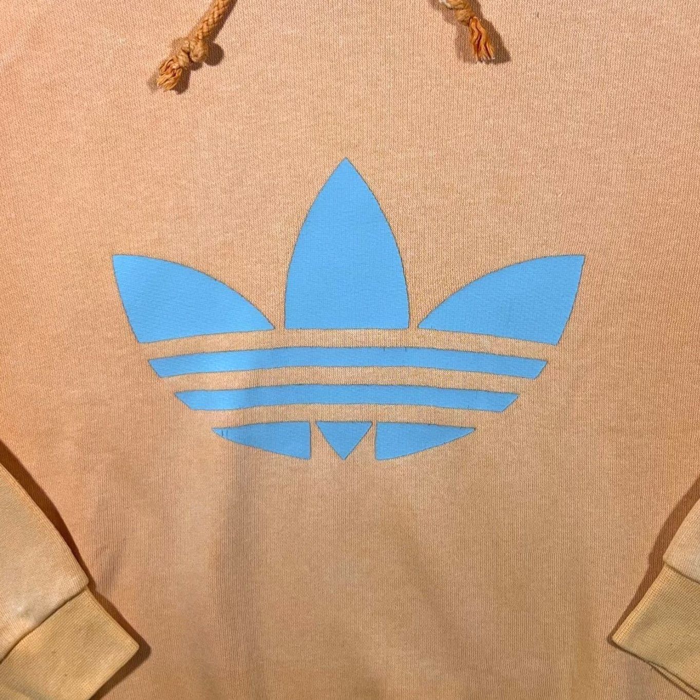 Adidas Adidas Classic Big Trefoil Logo Peach Orange Pullover Hoodie Women UK14 Adult XS/S? Size XL / US 12-14 / IT 48-50 - 3 Thumbnail