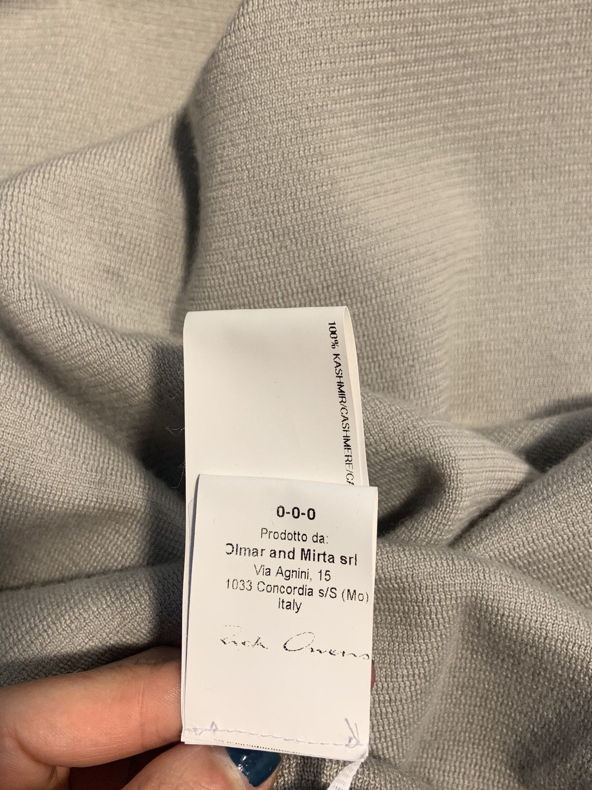 Rick Owens Rick Owens MOODY F/W 14 100% Cashmere Sleeveless Turtleneck Size US S / EU 44-46 / 1 - 8 Thumbnail
