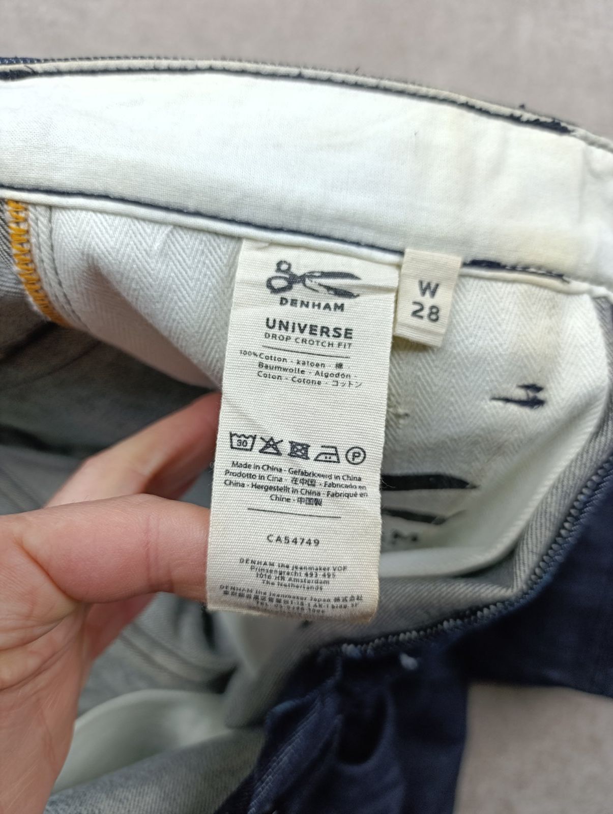 DENHAM DENHAM UNIVERSE DROP CROTCH FIT DENIM CUSTOM JEANS JAPANESE Size US 28 / EU 44 - 16 Thumbnail