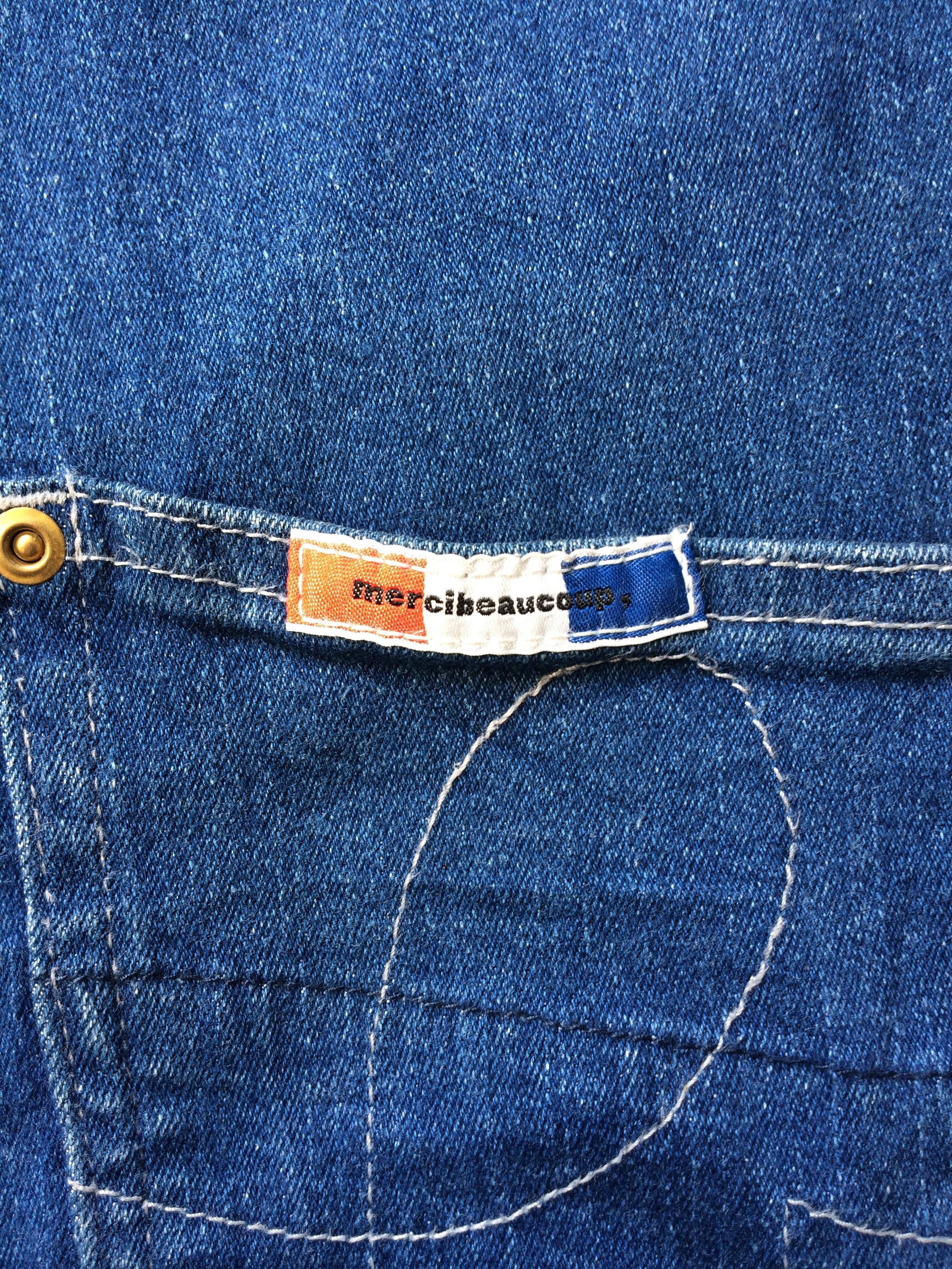 Issey Miyake × Japanese Brand × mercibeaucoup Japanese Low Crotch Stretch Jeans Pants #D-538 Size US 31 - 9 Thumbnail