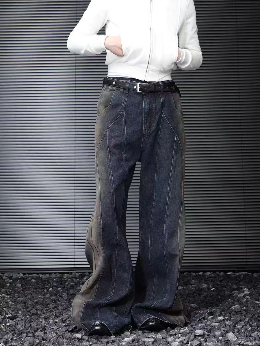 Japanese Brand × Jean Deconstructed Patchwork Colorblock Jeans Size US 34 / EU 50 - 4 Thumbnail