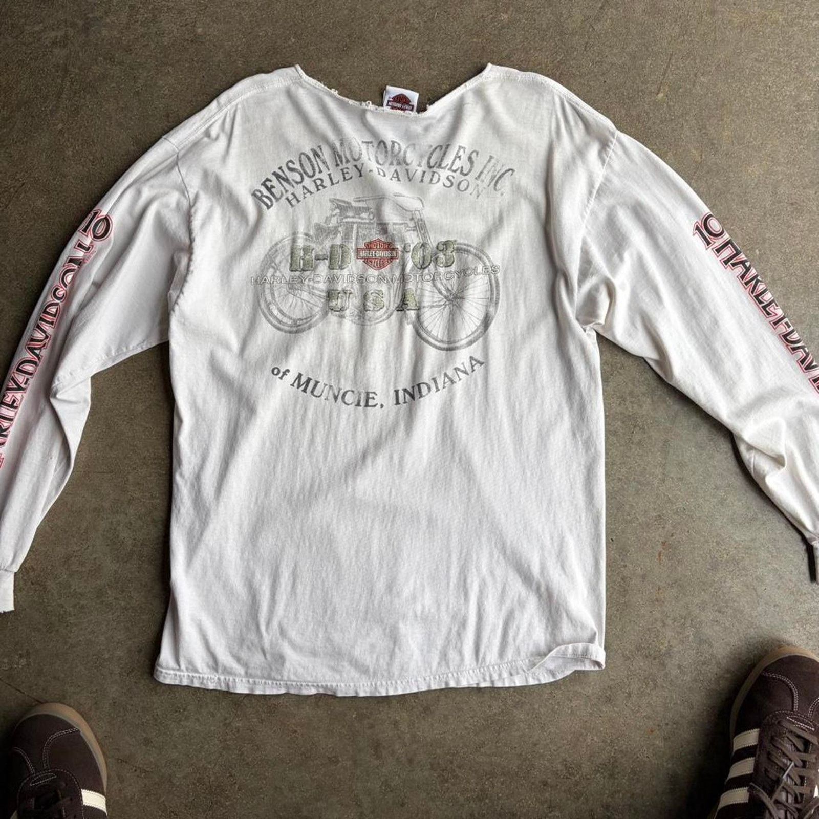 Harley Davidson 2000s y2k harley davidson long sleeve Size US L / EU 52-54 / 3 - 5 Thumbnail