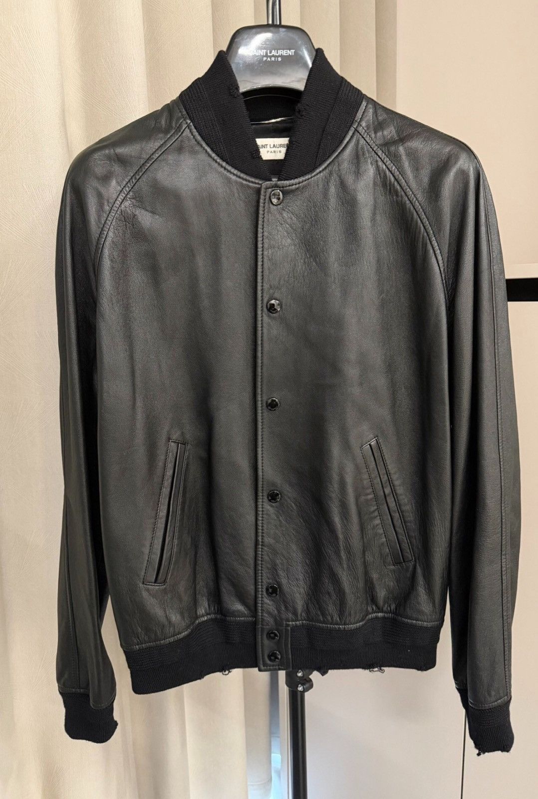Saint Laurent Paris Saint Laurent Paris Lambskin Leopard Print Leather Jacket Size US M / EU 48-50 / 2 - 2 Thumbnail