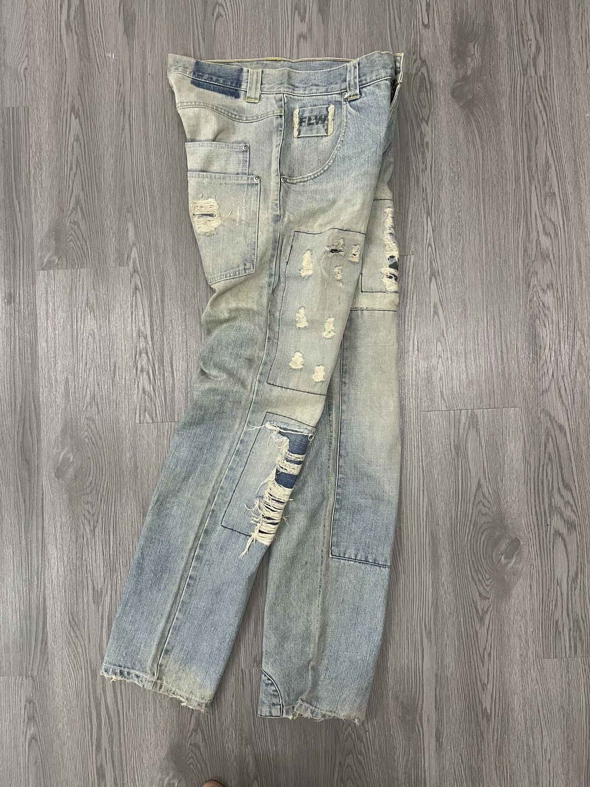 Quiksilver Quicksilver FLW boro distressed denim Size US 30 / EU 46 - 1 Thumbnail