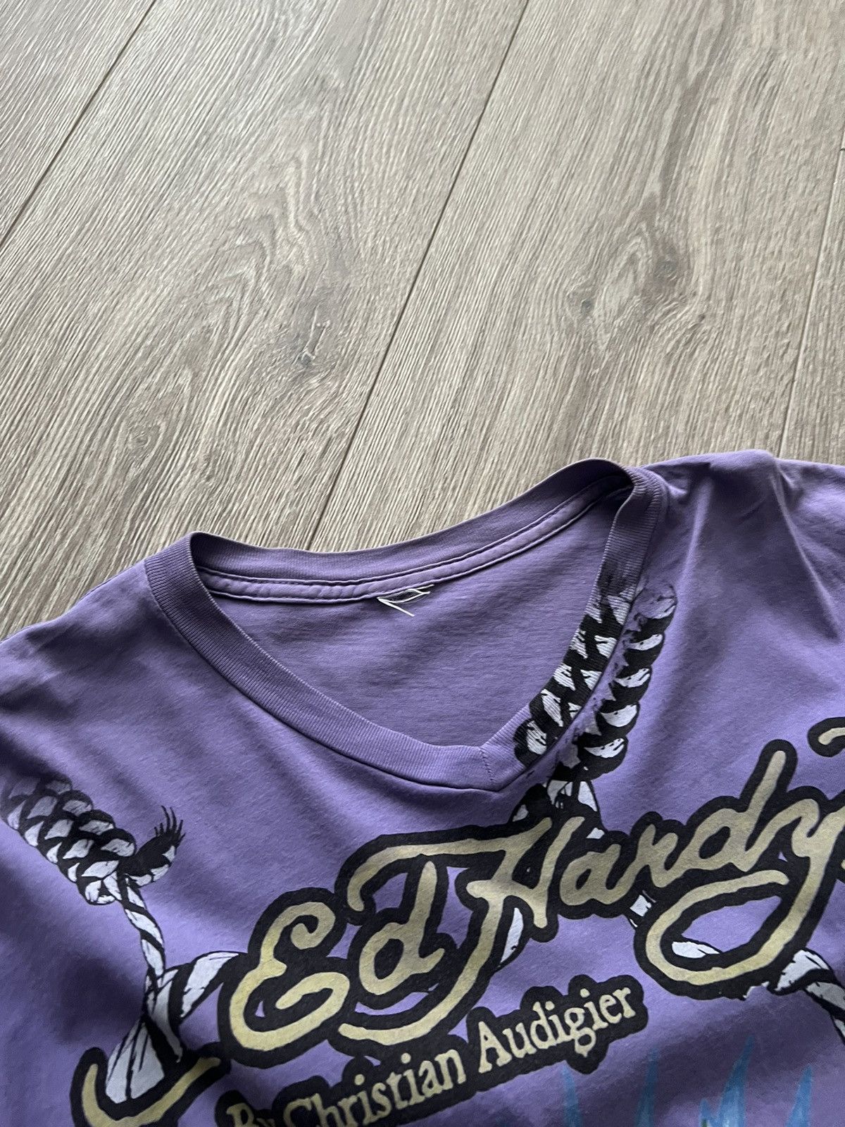Christian Audigier × Ed Hardy × Vintage Vintage 💥 Ed Hardy by Christian Audigier T-Shirt Y2K Tee Size US L / EU 52-54 / 3 - 9 Thumbnail
