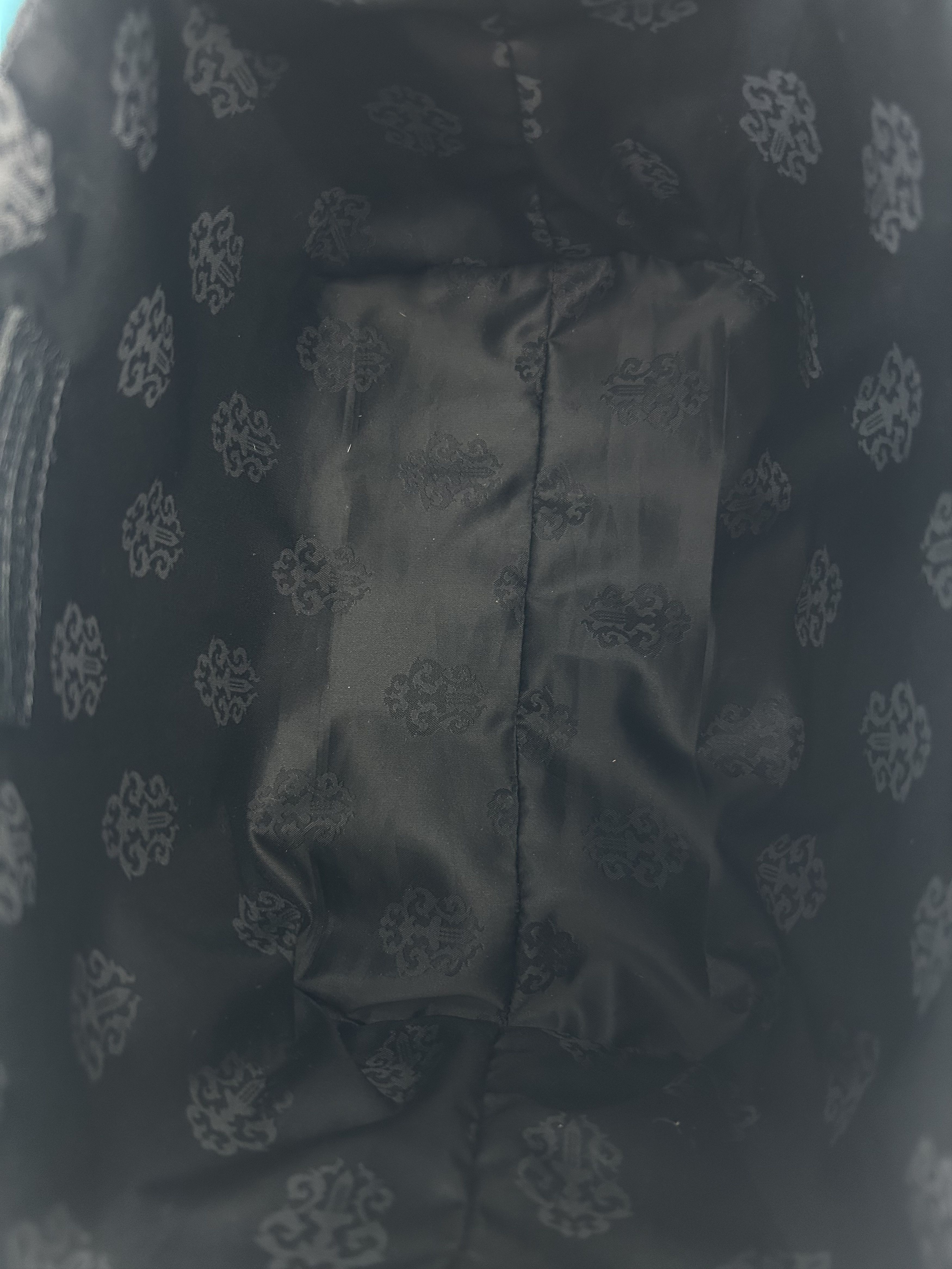 Chrome Hearts Chrome Hearts Blue Cemetery Cross Patch Fur Tote Bag Size ONE SIZE - 6 Thumbnail
