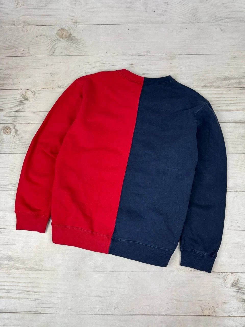 Supreme Supreme Split Sweatshirt Men Size XL Blue Red Size US XL / EU 56 / 4 - 11 Thumbnail