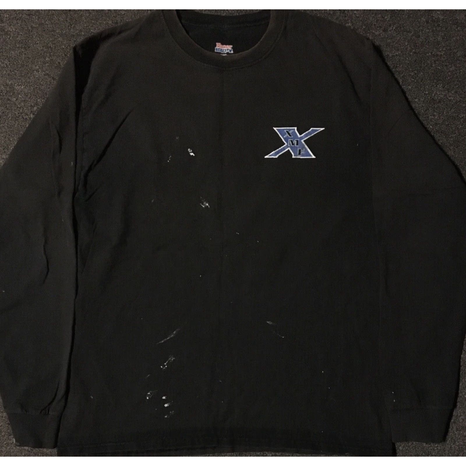 Thrasher VINTAGE Thrashed Construction Shirt L Black Long Sleeve Distressed Paint Grunge Punk Skate Surf 90s Men T-Shirt Size US L / EU 52-54 / 3 - 2 Thumbnail