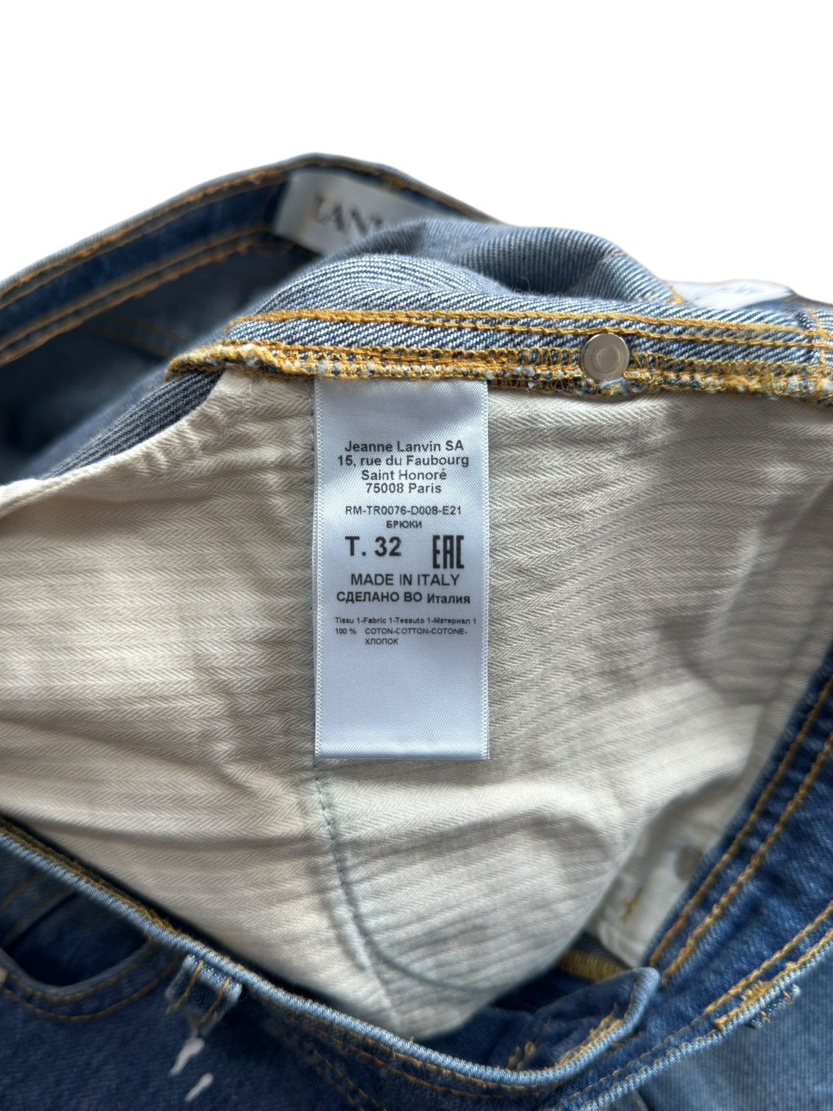 Gallery Dept. × Lanvin Gallery Dept Lanvin Flared Painter Denim Jeans Size US 32 / EU 48 - 8 Thumbnail