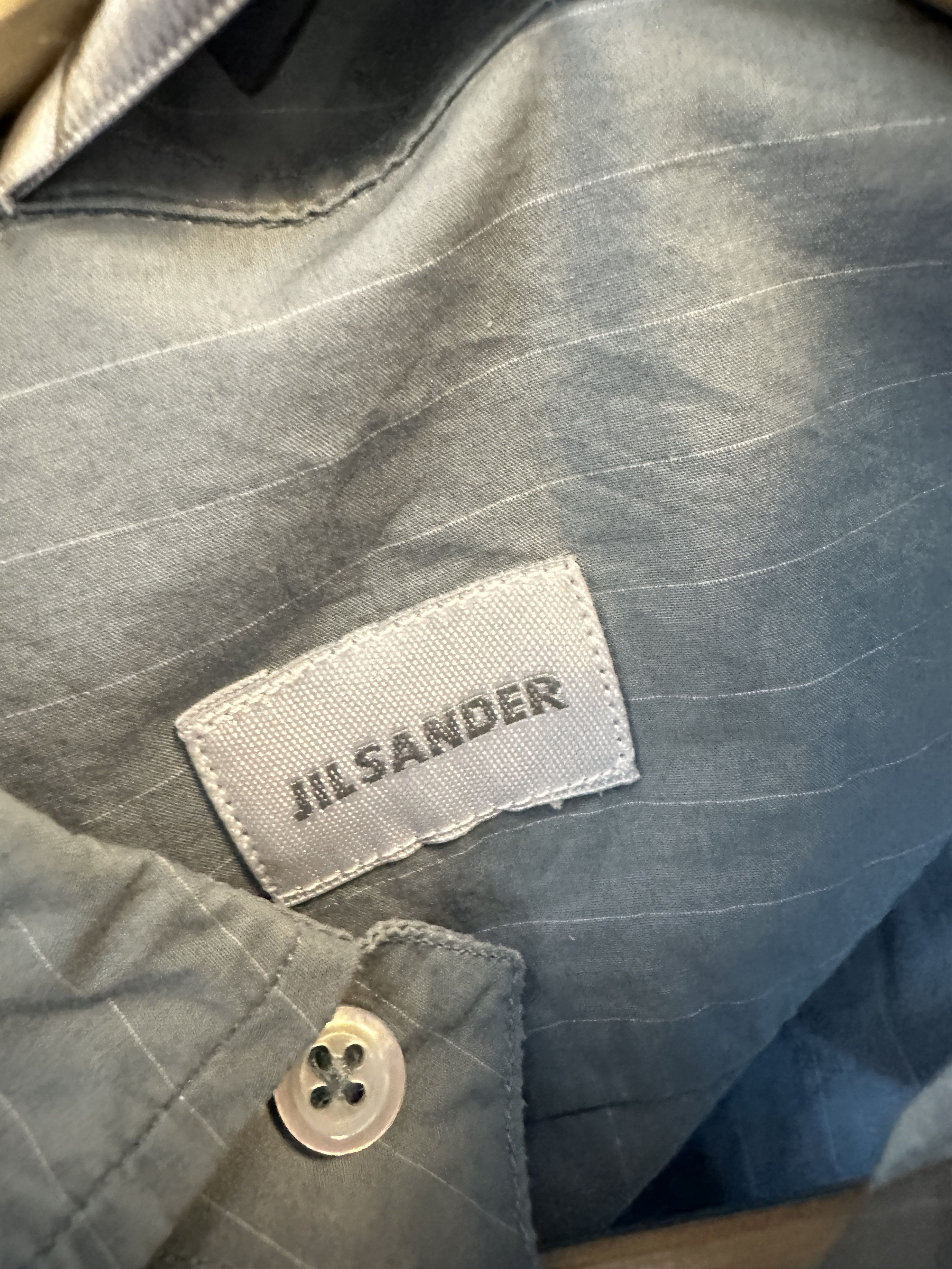 Jil Sander Jil Sander Striped Short Sleeve Button Up Shirt Size US S / EU 44-46 / 1 - 4 Thumbnail