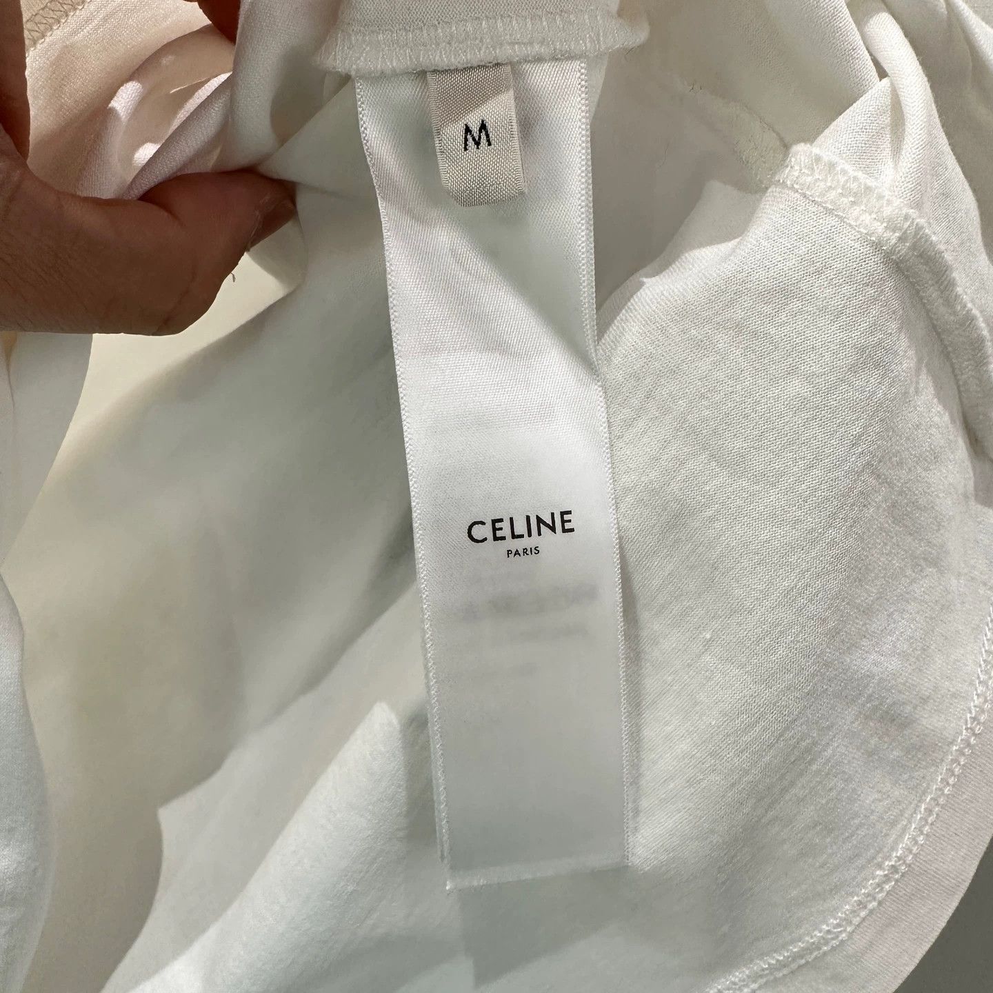 Celine Celine Triomphe colorblocked longsleeve M cotton Size M / US 6-8 / IT 42-44 - 4 Thumbnail