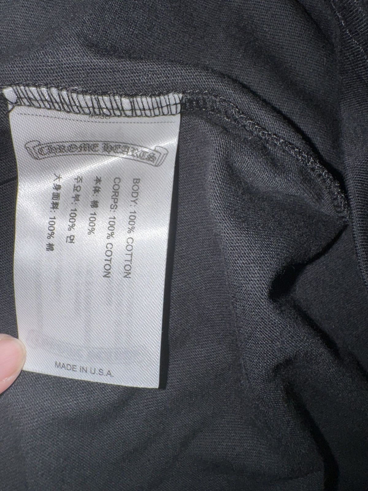 Chrome Hearts Chrome hearts black t-shirt Size US S / EU 44-46 / 1 - 9 Thumbnail