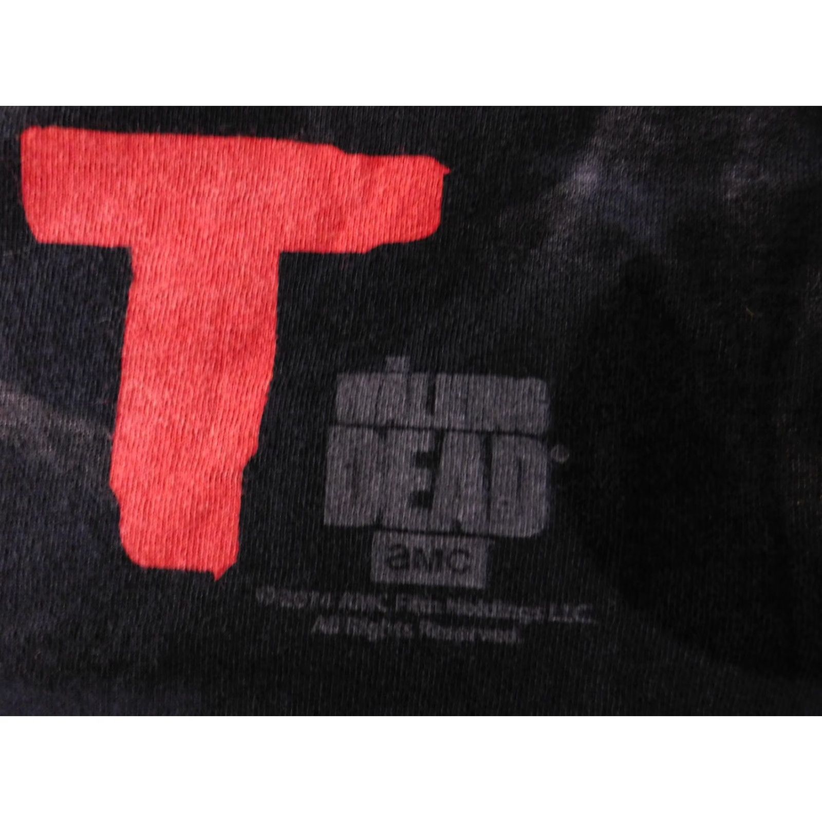 Jerzees the walking dead shirt mens 2XL black logo JERZEES T-Shirt Crew Neck Short Sleeve Horror AMC Zombie Size US XXL / EU 58 / 5 - 5 Thumbnail