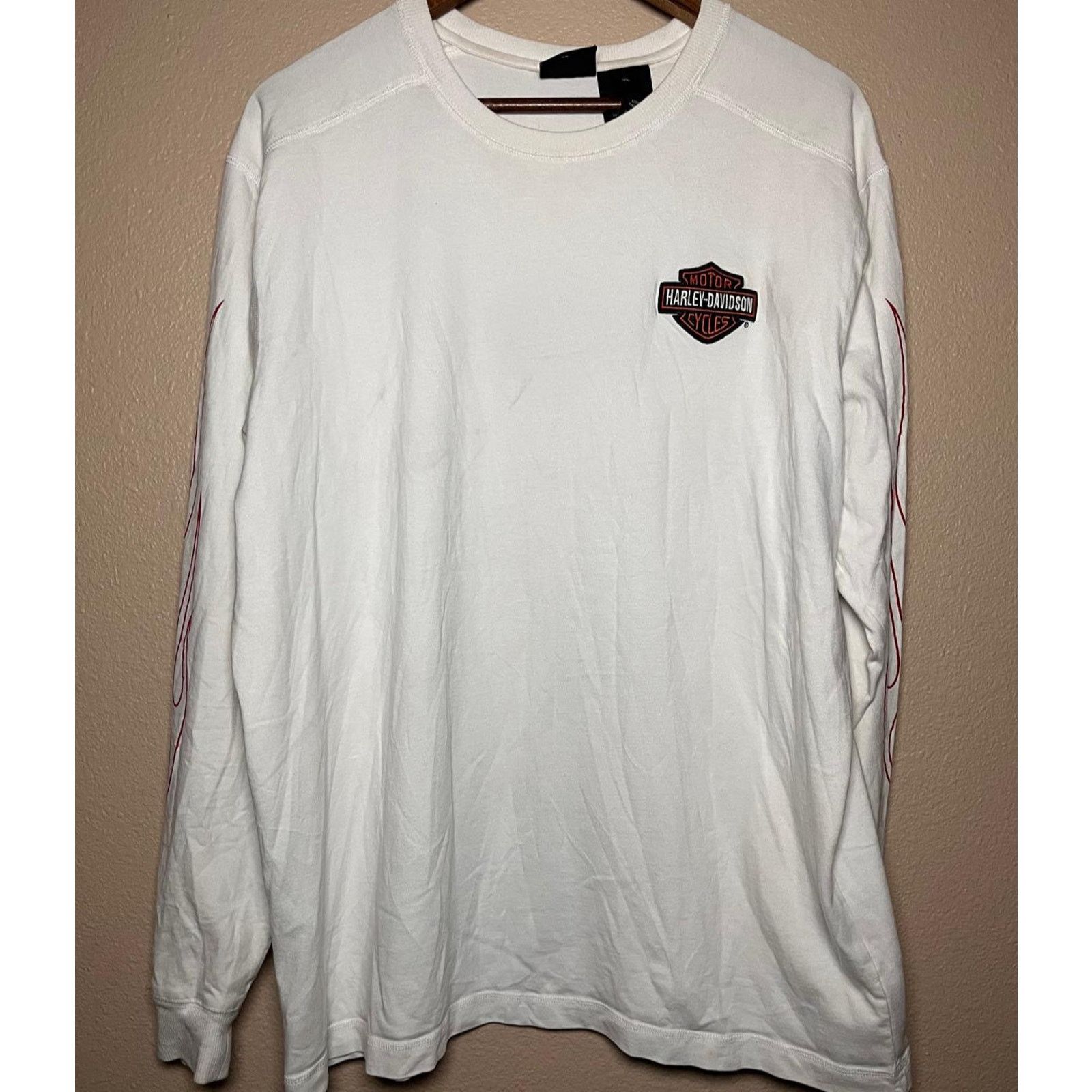 Harley Davidson 🔥 Harley-Davidson Long Sleeve Tee – White Size XL Size US XL / EU 56 / 4 - 1 Thumbnail