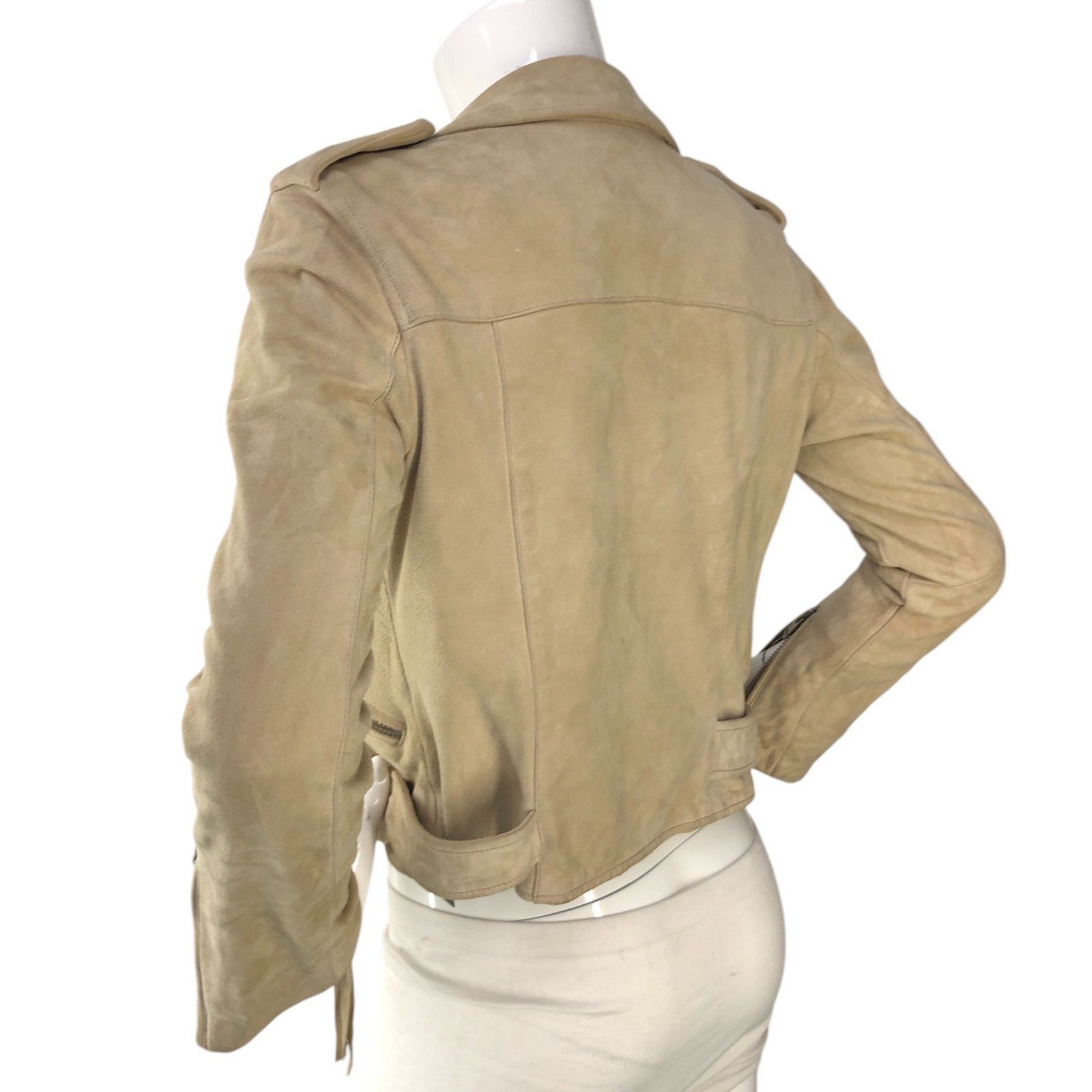 Allsaints Allsaints Size 2 Jacket Moto Plait Balfern Biker Goat Suede Size XS / US 0-2 / IT 36-38 - 6 Thumbnail